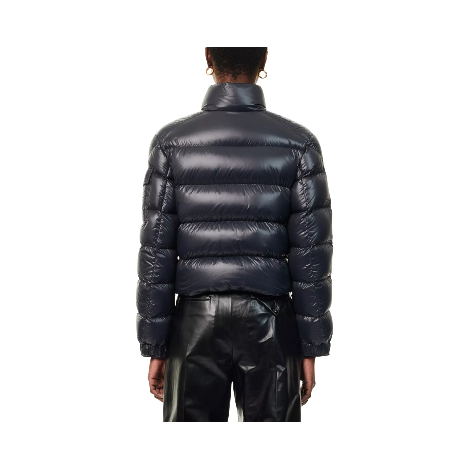 MONCLER PETRA CROP SHELL-DOWN JACKET BLACK