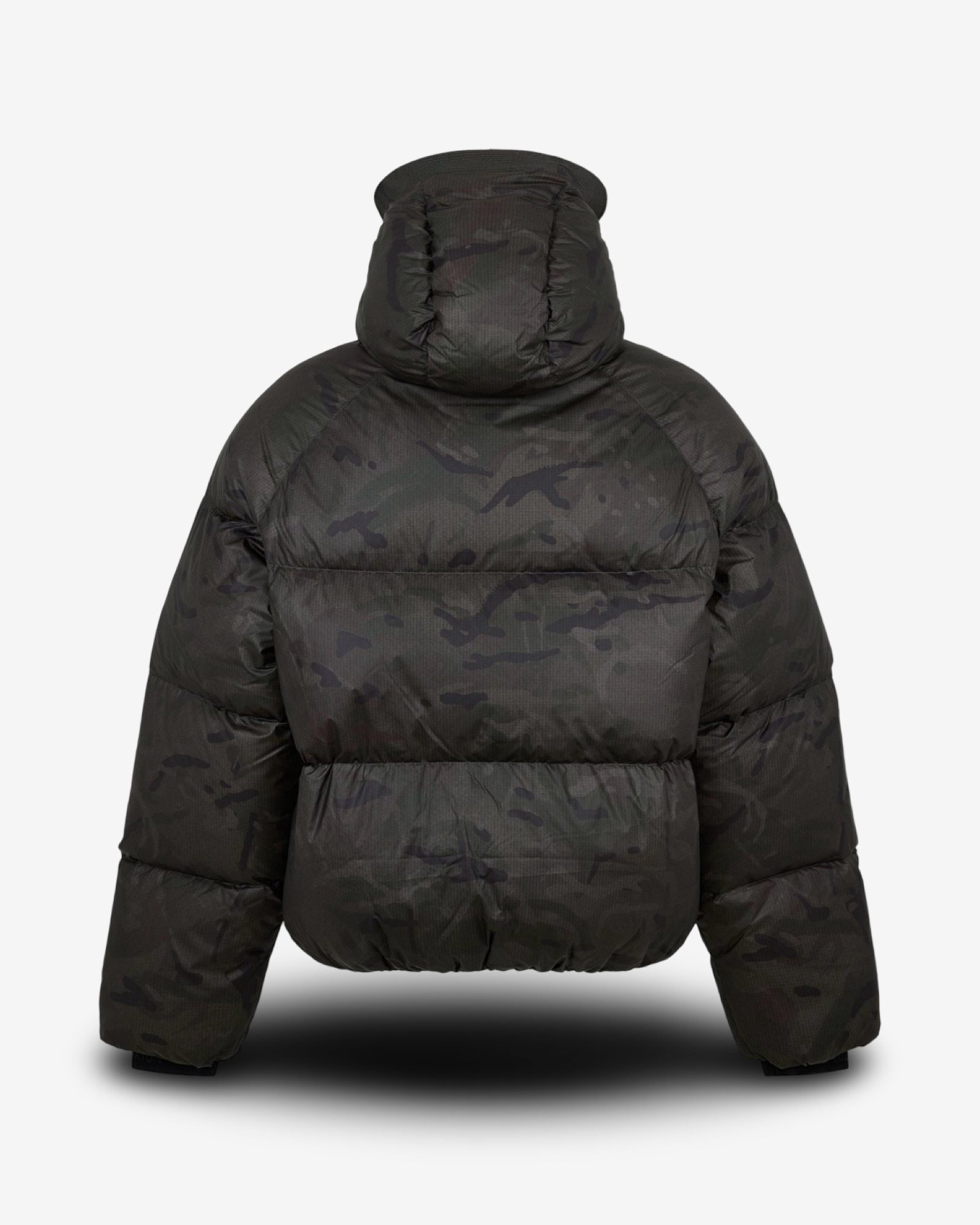 COLE BUXTON STEALTH HOODED DOWN JACKET - BLACK
