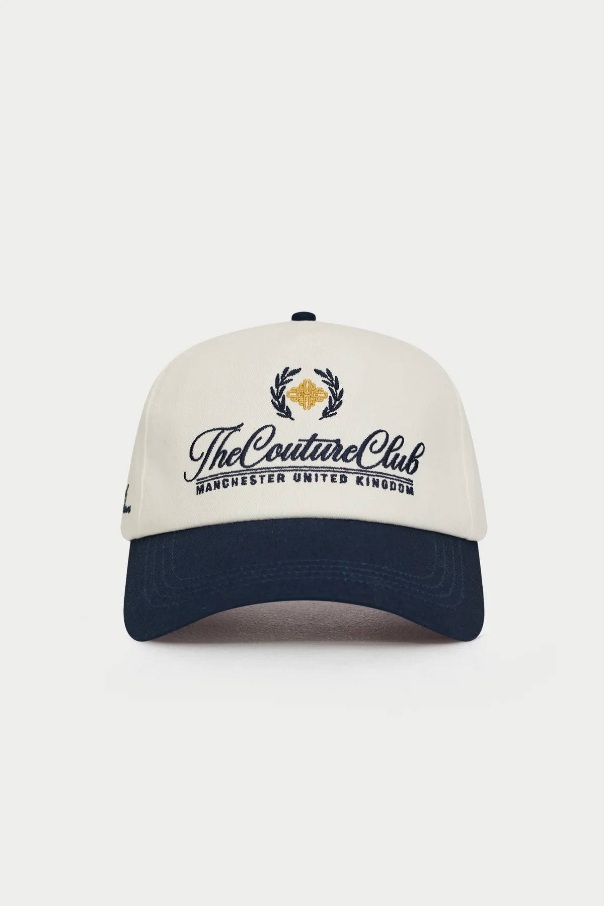 THE COUTURE CLUB LAUREL EMBROIDERY CAP - NAVY