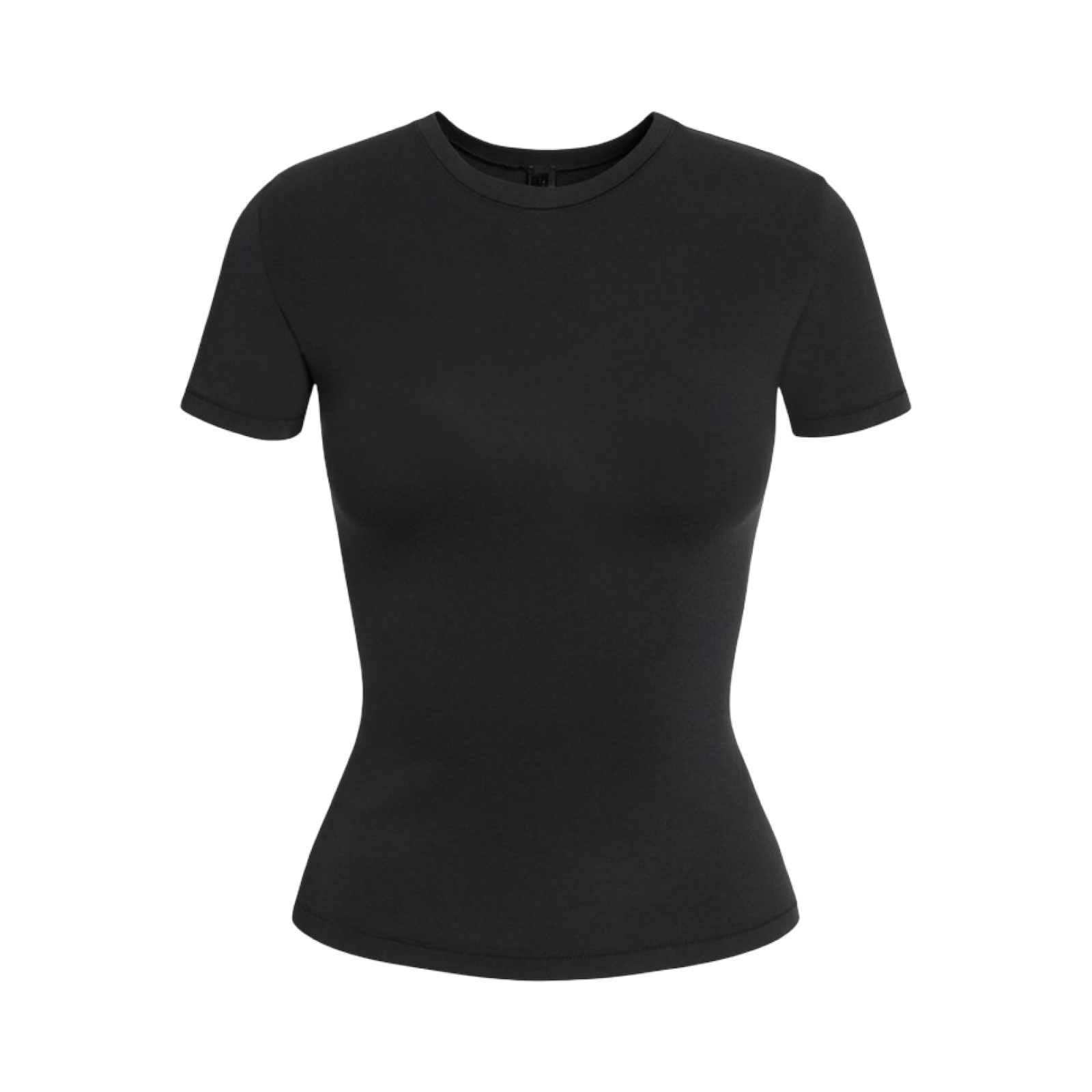 SKIMS COTTON JERSEY T-SHIRT SOOT