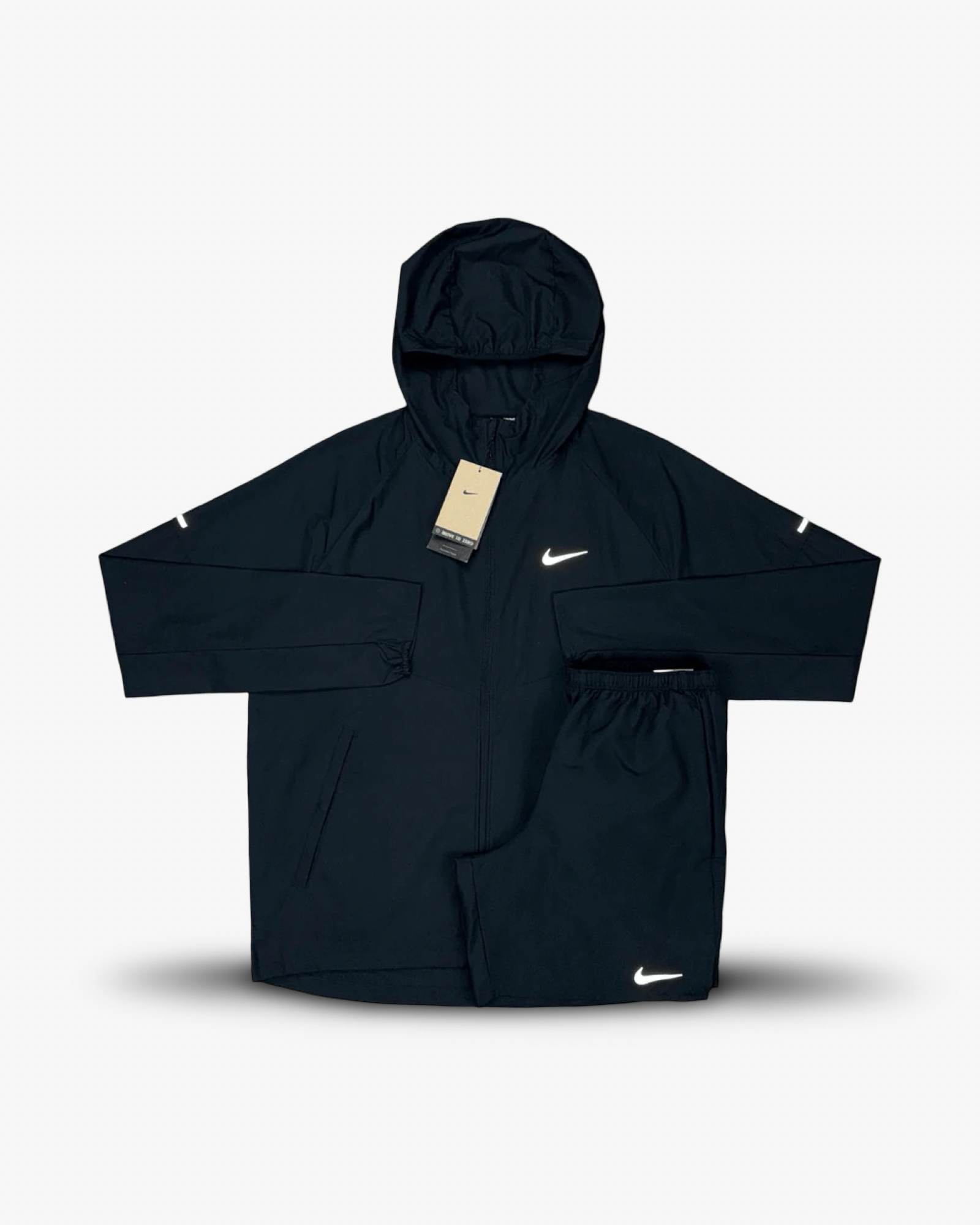 NIKE REPEL MILER SHORTS SET 'BLACK'