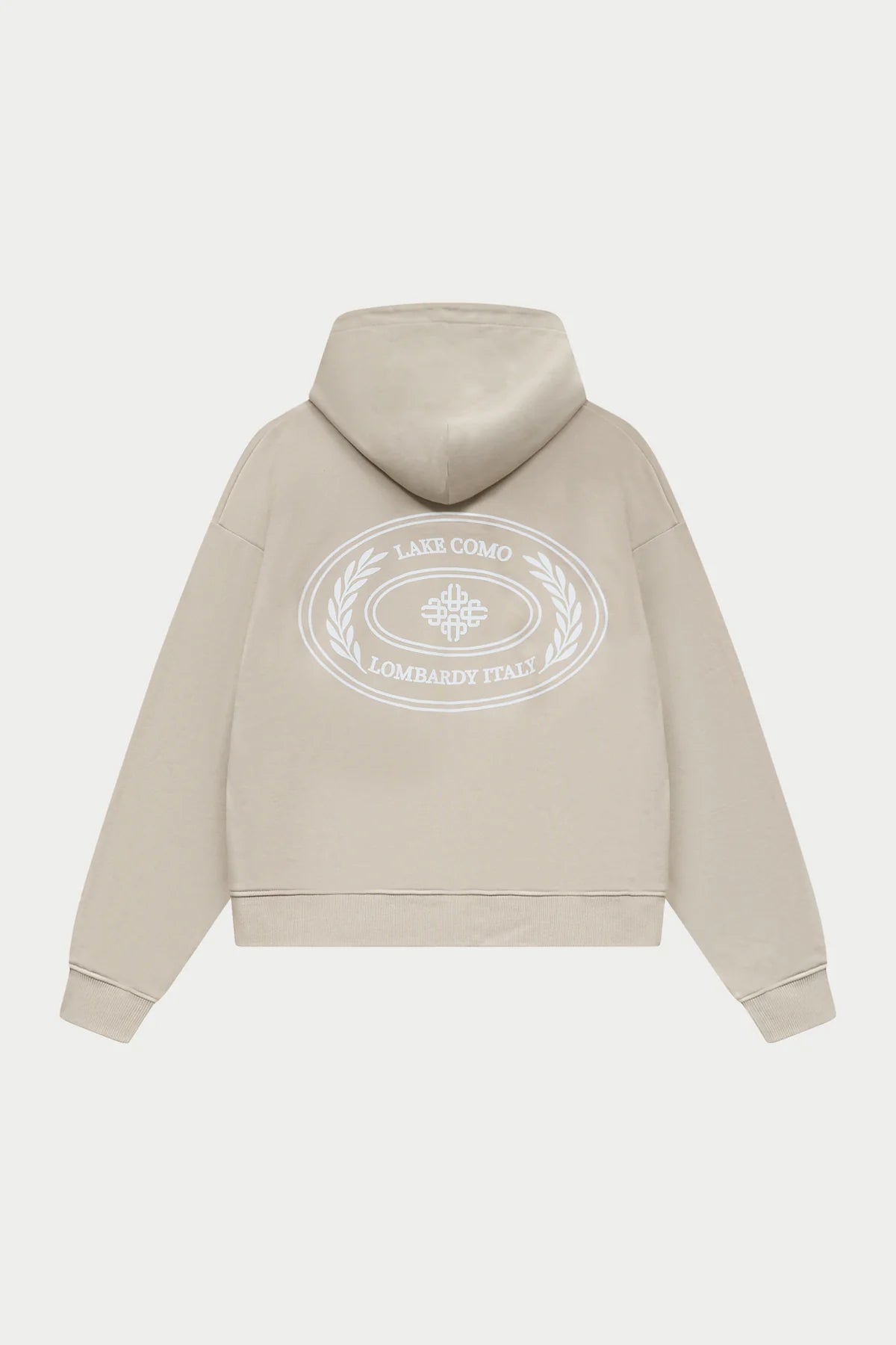 THE COUTURE CLUB LAKE COMO OVAL GRAPHIC HOODIE - MUSHROOM