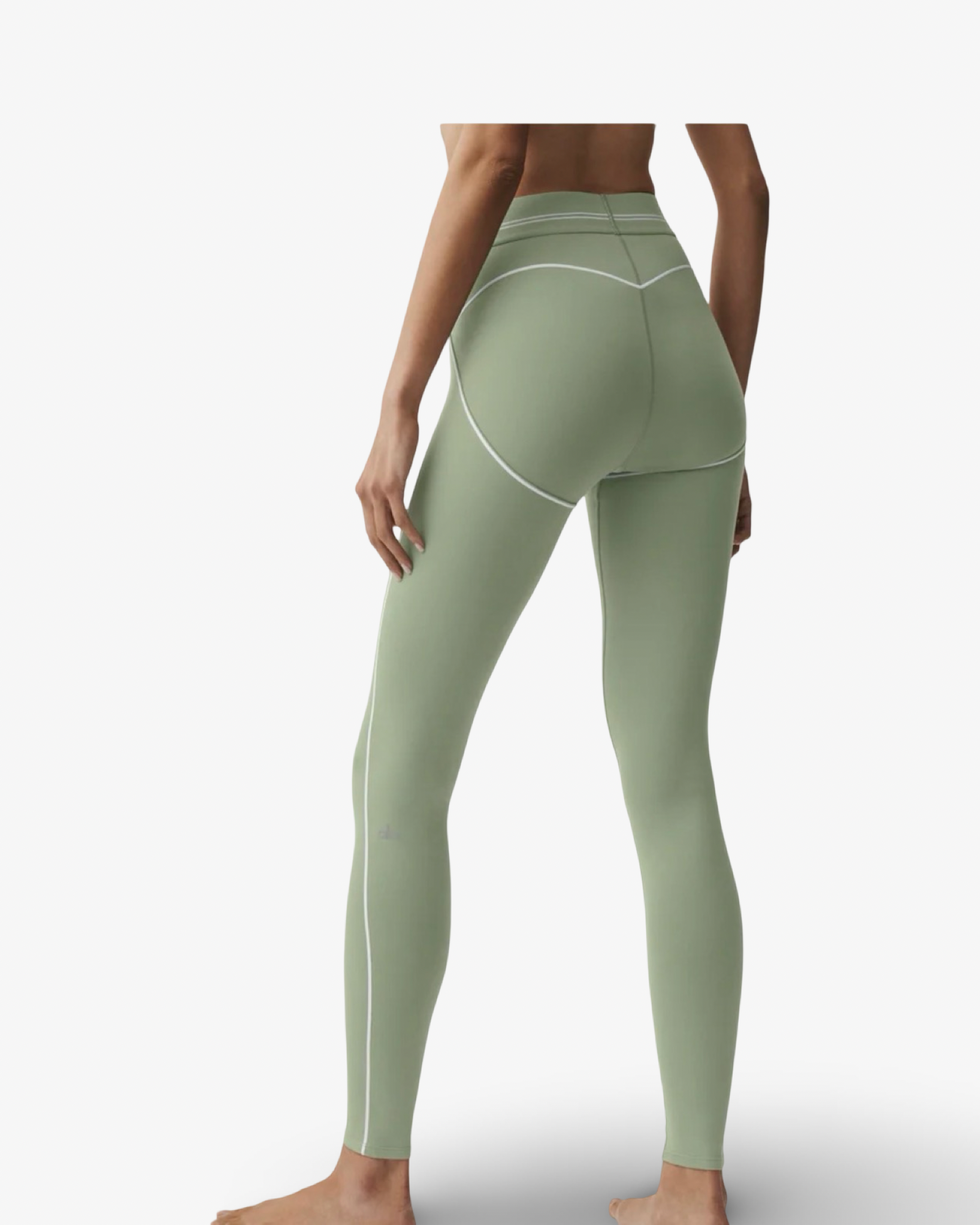 ALO AIRBRUSH HIGH-WAIST HEART THROB LEGGINGS DUNE GRASS