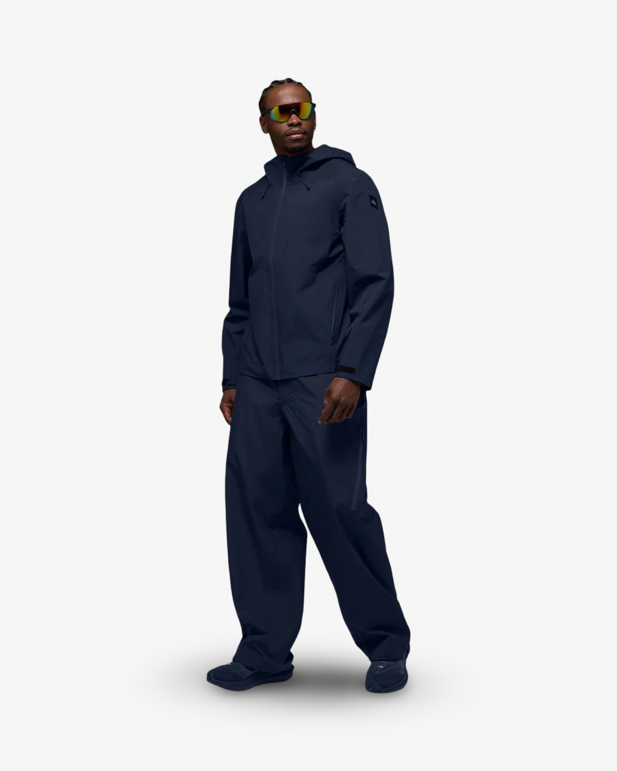 ALO ALPHA SHELL TRACKSUIT IN NAVY