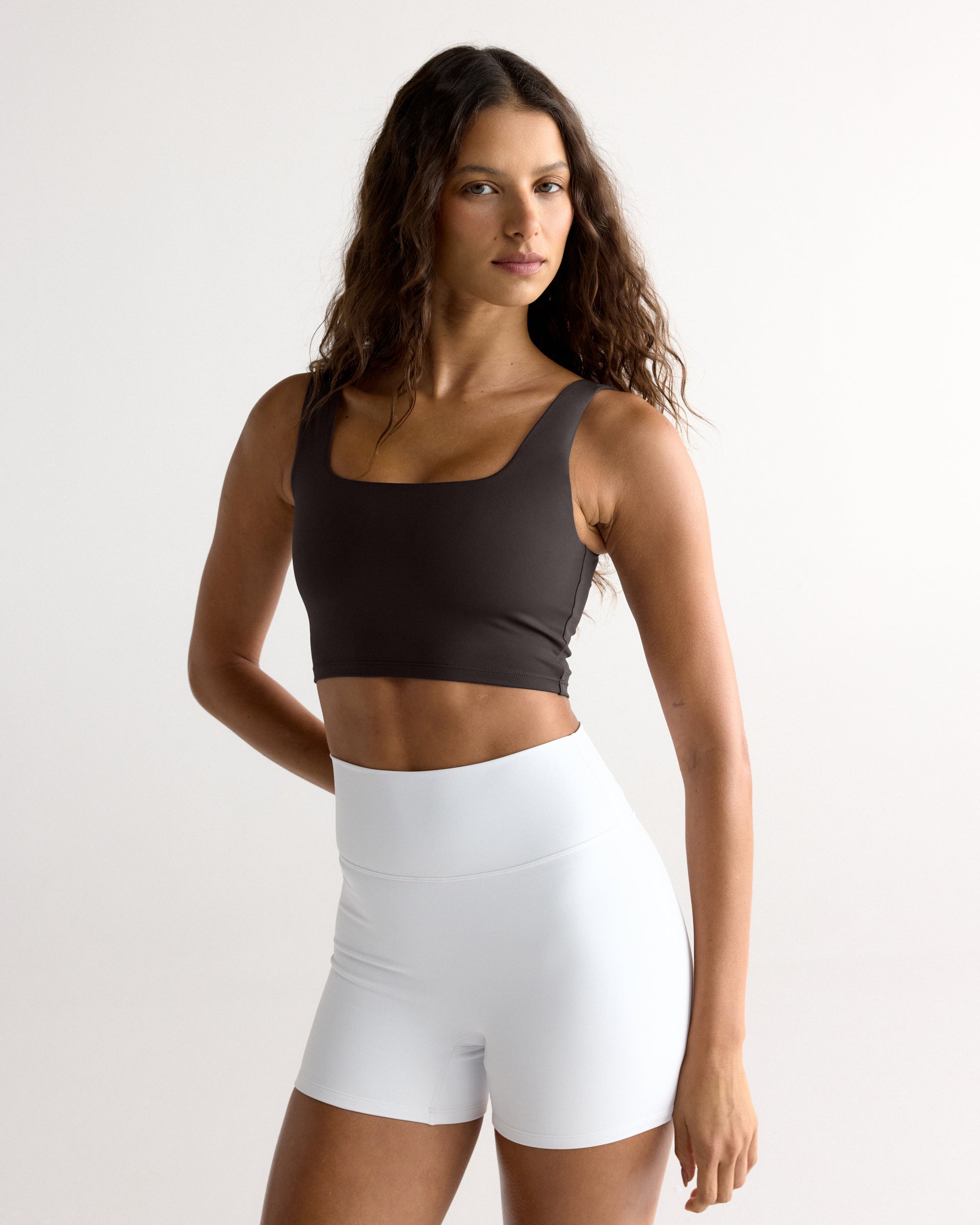 Adanola Ultimate Square Neck Bra - Coffee Bean