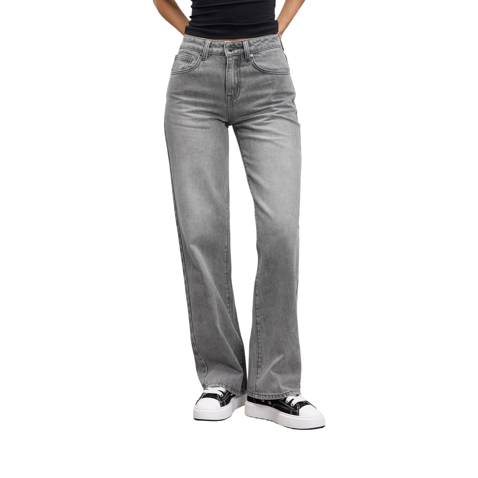 ARNE STRAIGHT DENIM JEANS GREY