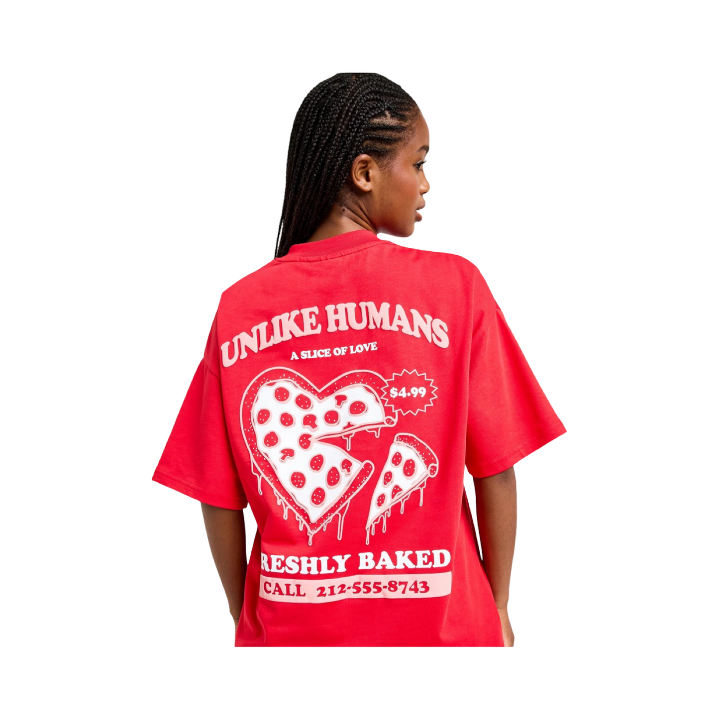 UNLIKE HUMANS PIZZA T-SHIRT