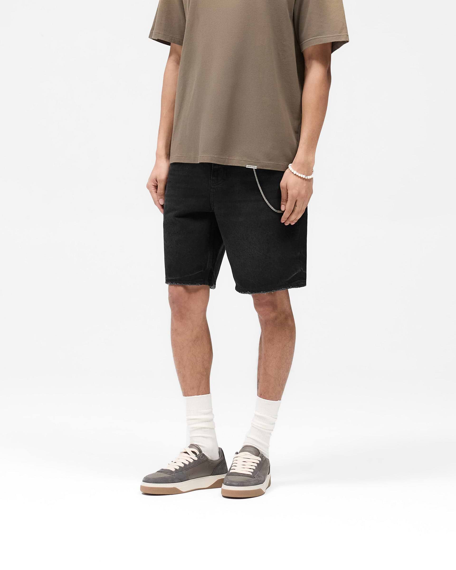 REPRESENT R10T TAILORED DENIM SHORT - BLACK