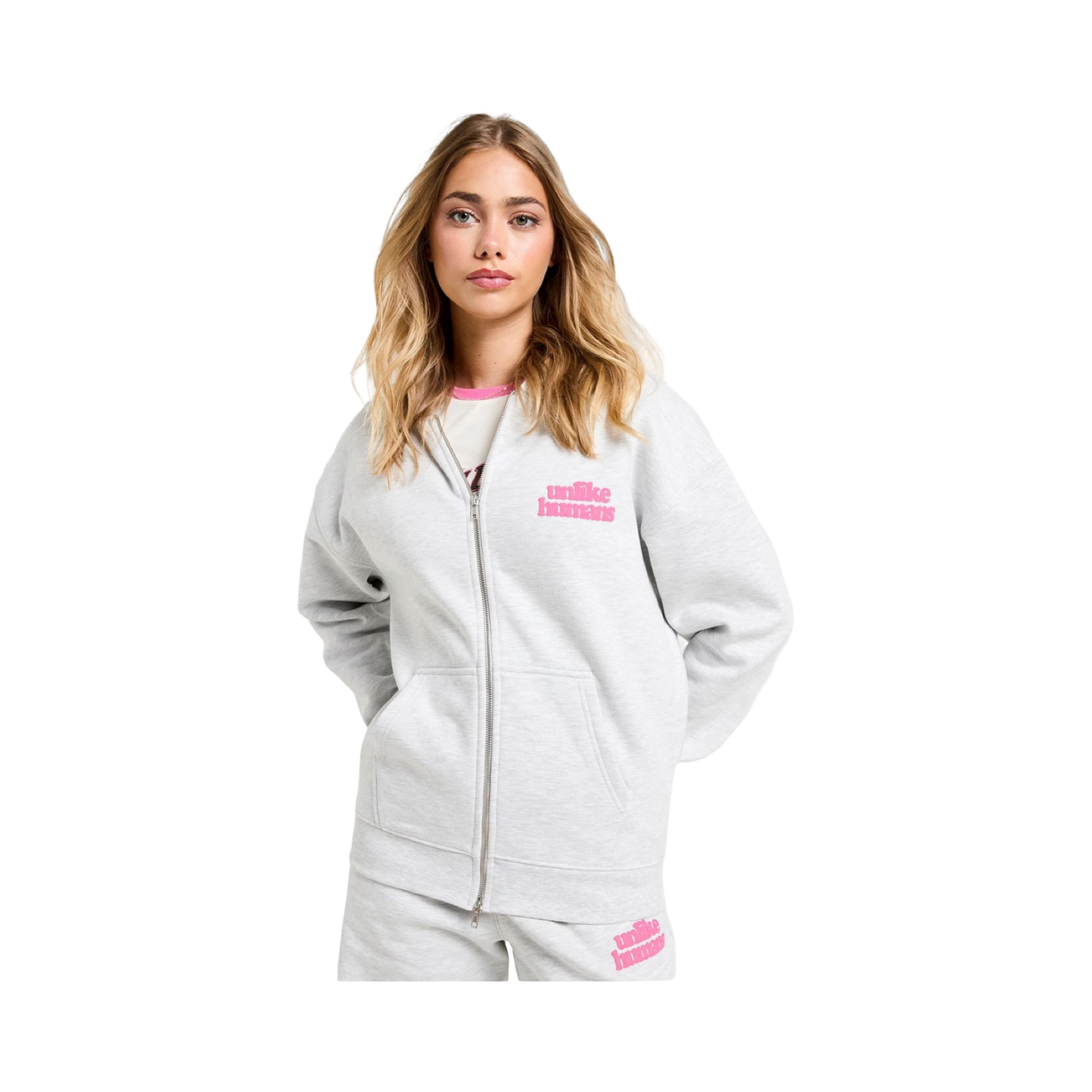 UNLIKE HUMANS BUBBLE FULL ZIP HOODIE