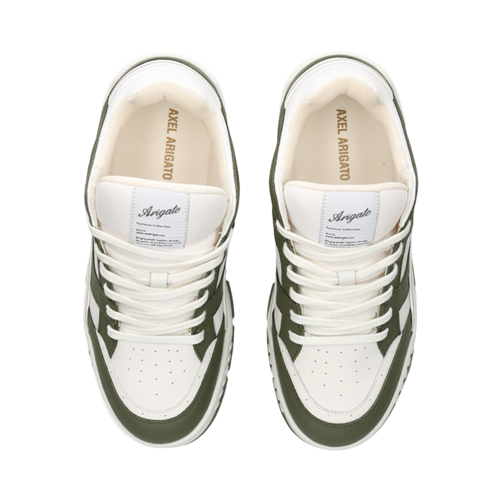 AXEL ARIGATO AREA LOW CHUNKY-SOLE LEATHER LOW-TOP TRAINERS