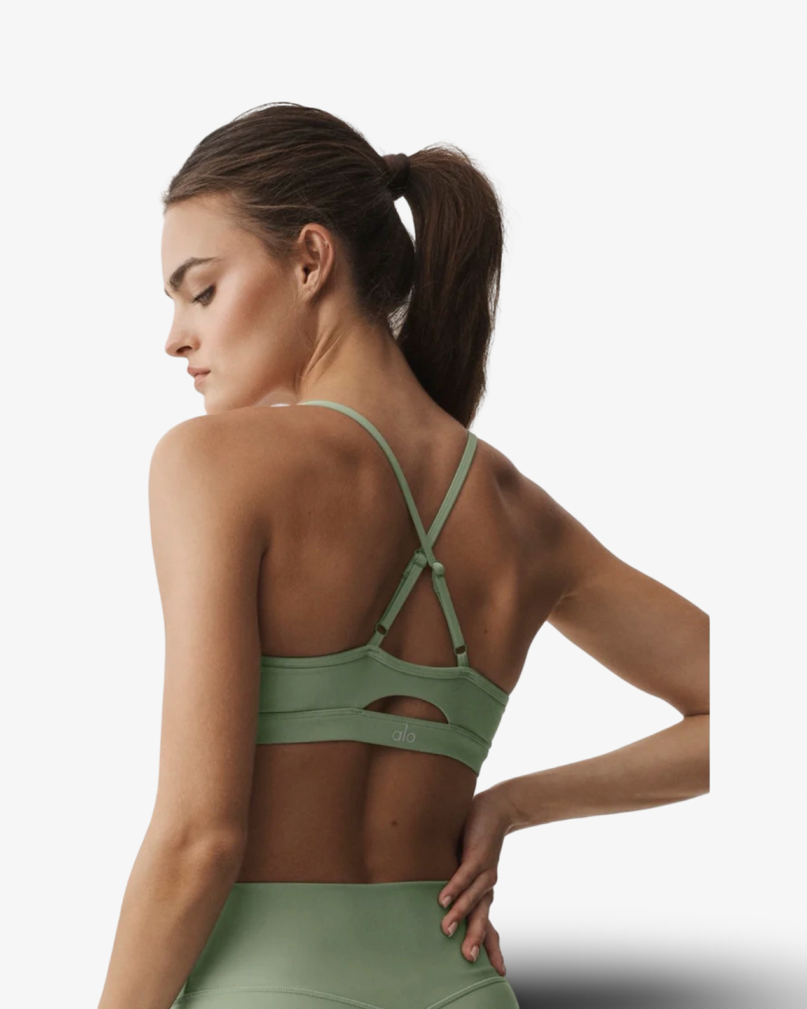ALO AIRLIFT INTRIGUE BRA DUNE GRASS