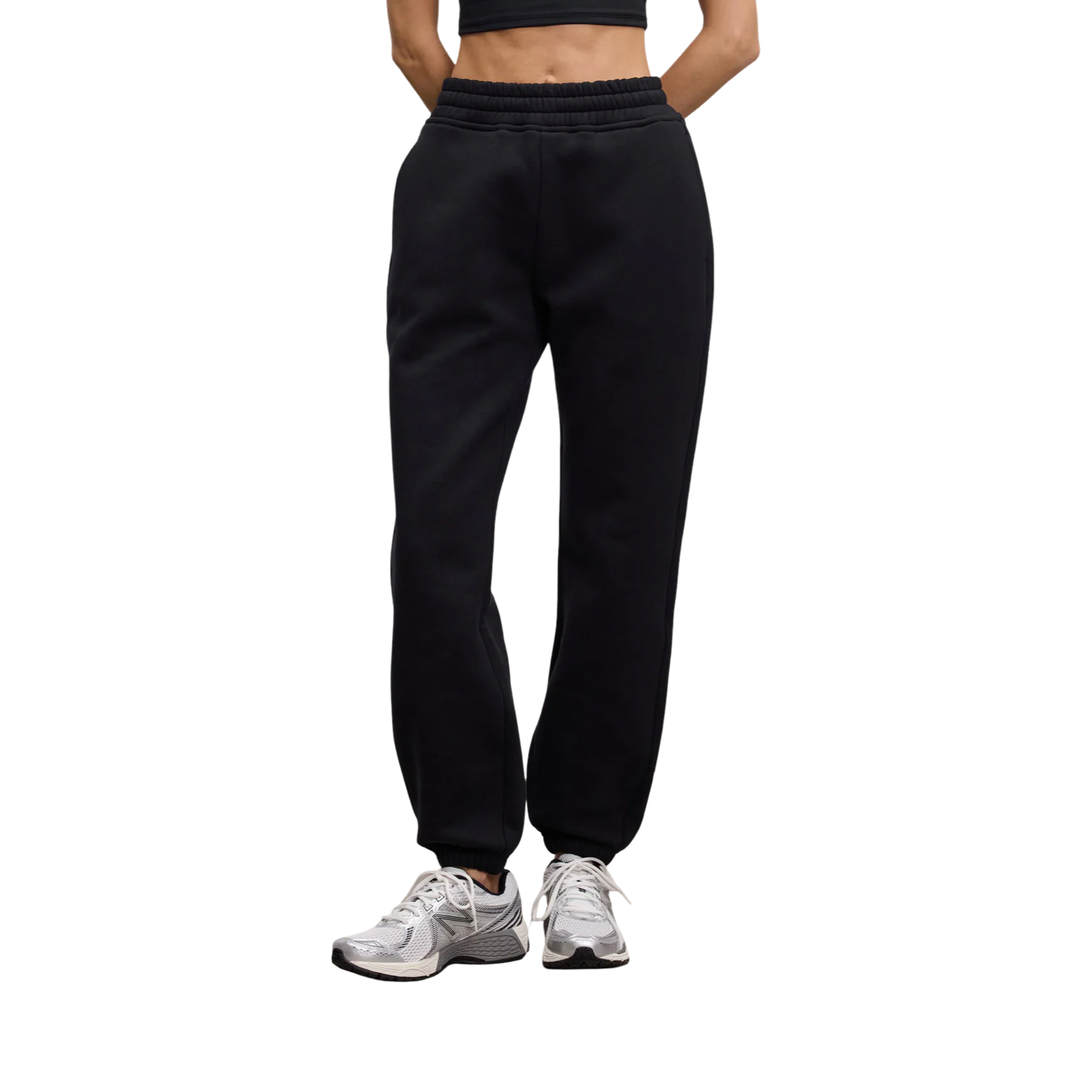 ARNE RELAXED CUFFED JOGGER BLACK