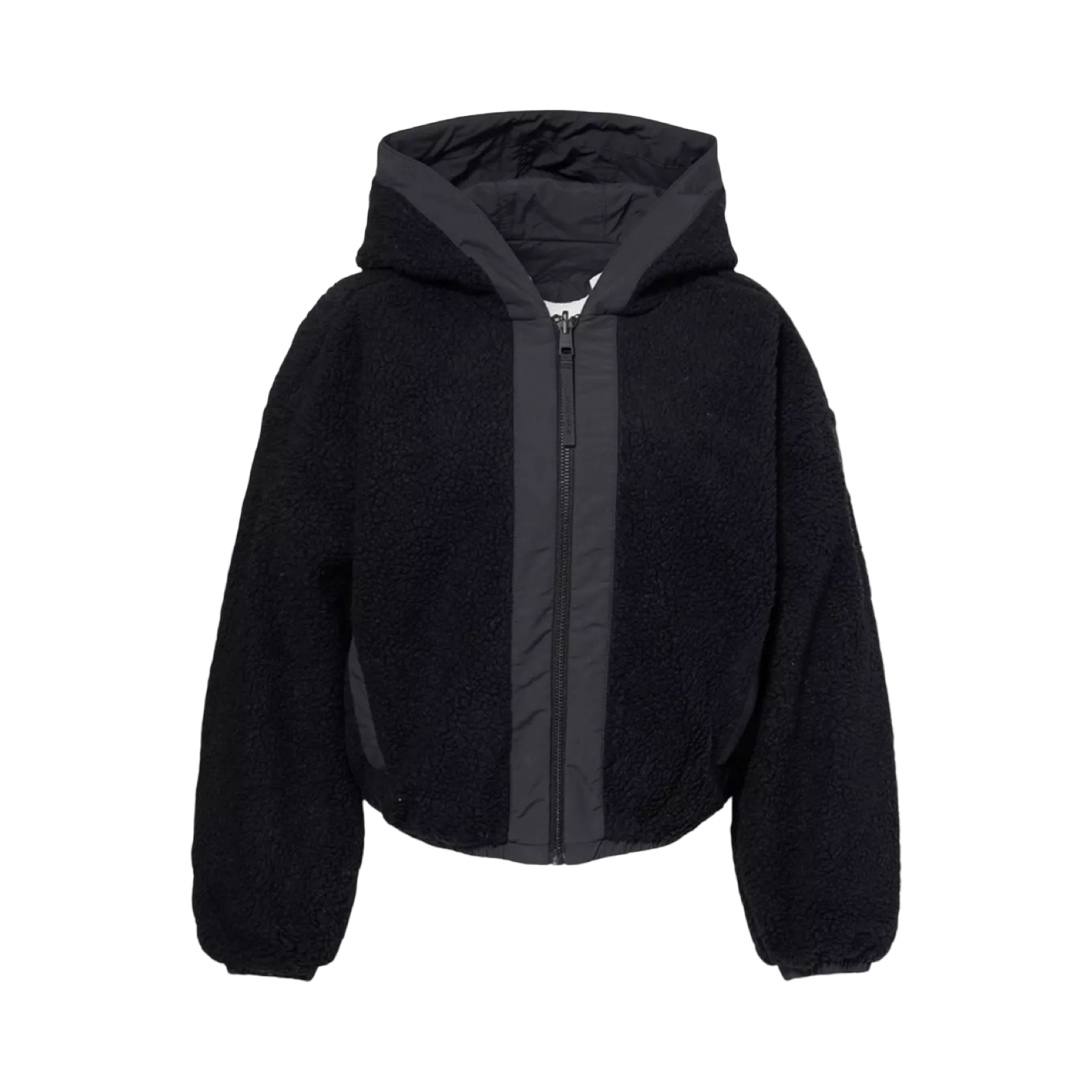 CANADA GOOSE ALBERNI REVERSIBLE FLEECE BOMBER JACKET BLACK