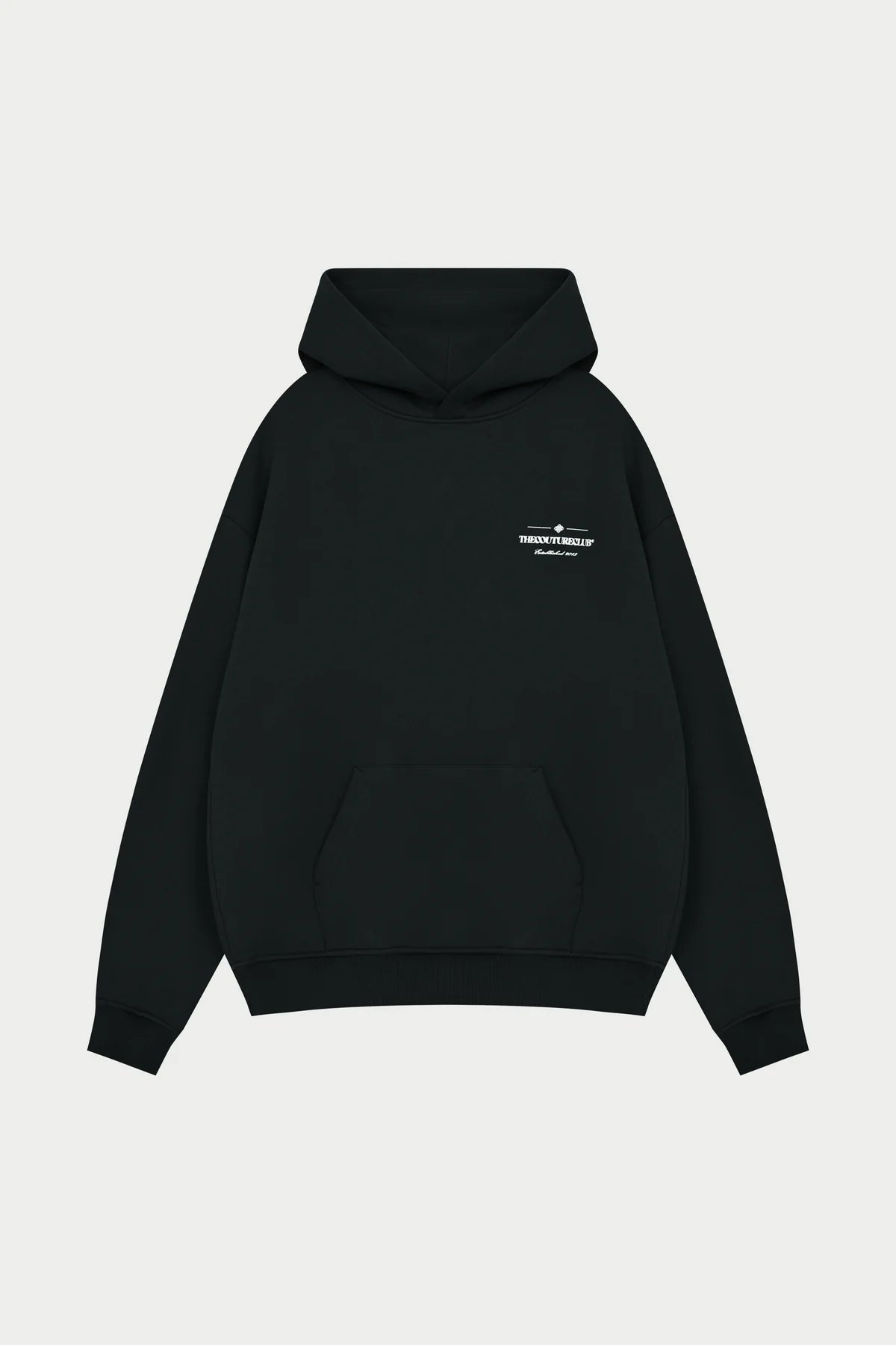THE COUTURE CLUB COPYRIGHT MULTI GRAPHIC HOODIE - BLACK