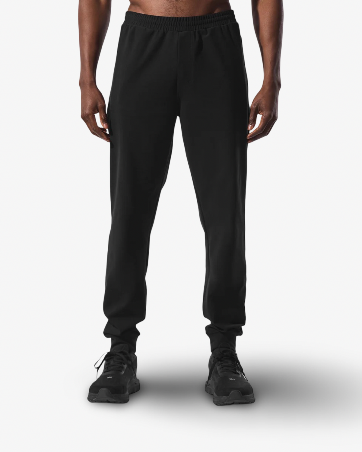 ALO CONQUER REFORM BLACK HOODED CUFFED TRACKSUIT