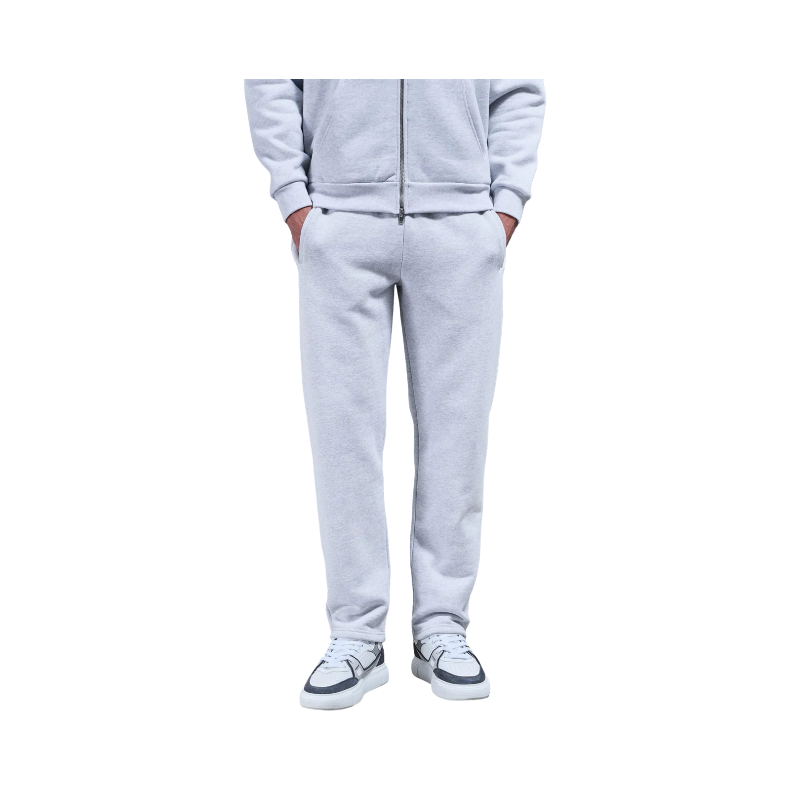 ARNE RELAXED FIT STRAIGHT LEG JOGGER MARL GREY