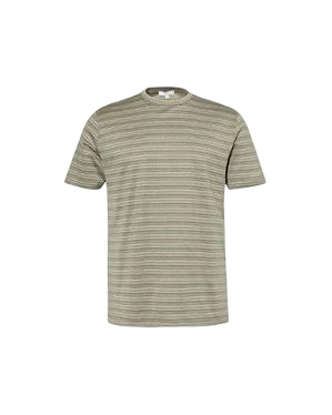 ARNE MERCERISED STRIPED T SHIRT