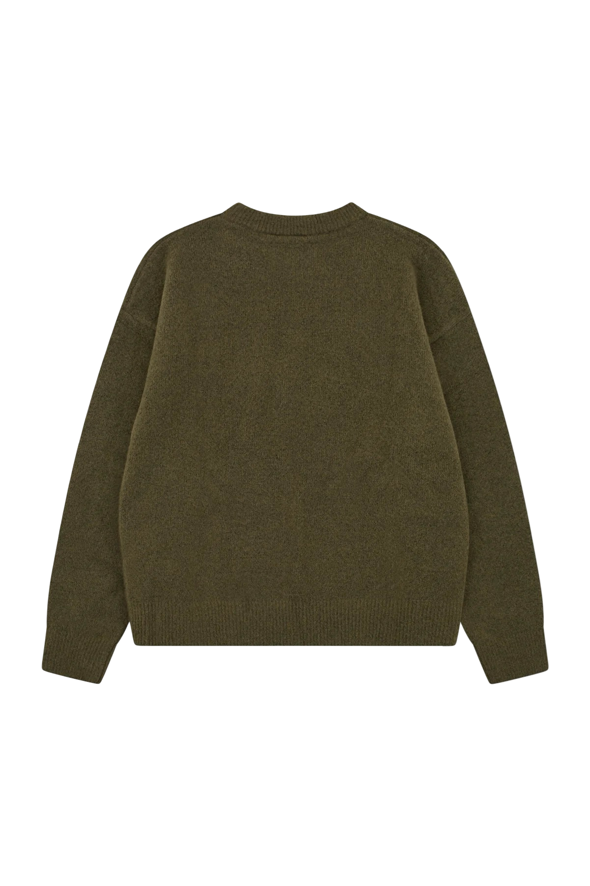 THE COUTURE CLUB MONOGRAM FLUFFY KNIT CREWNECK