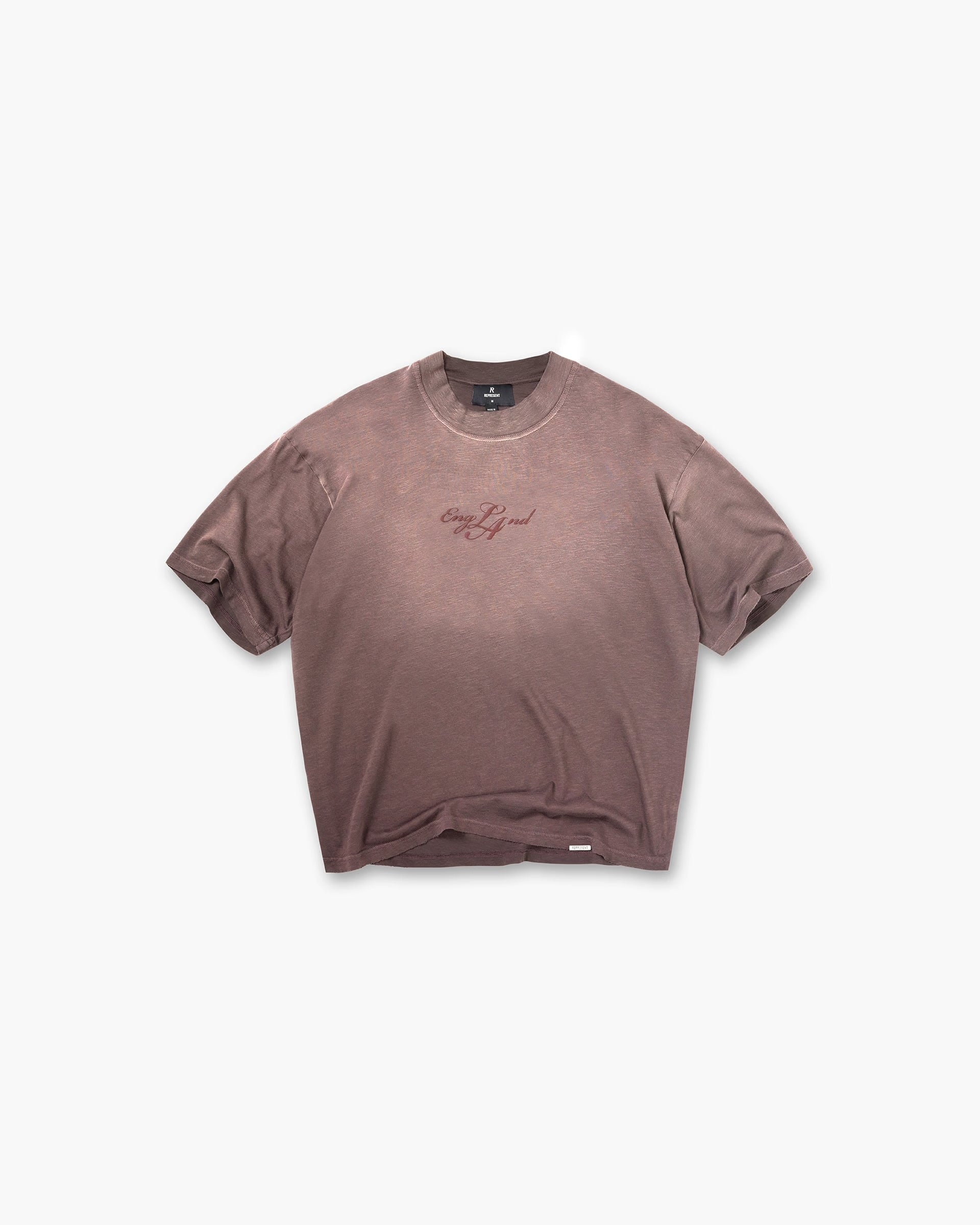 REPRESENT ENGLAND T-SHIRT - WASHED BROWN