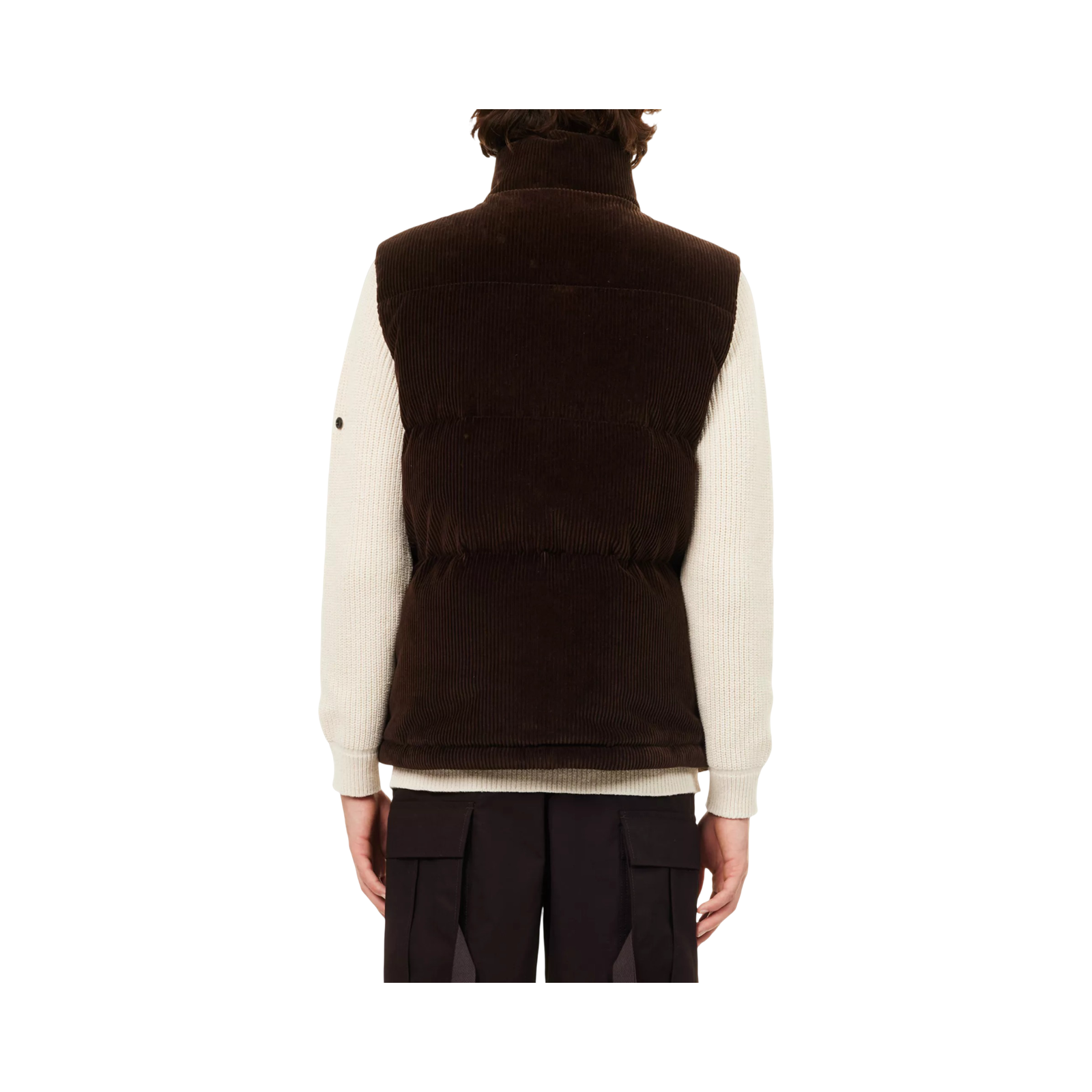MONCLER AGEN SLEEVELESS CORDUROY GILET