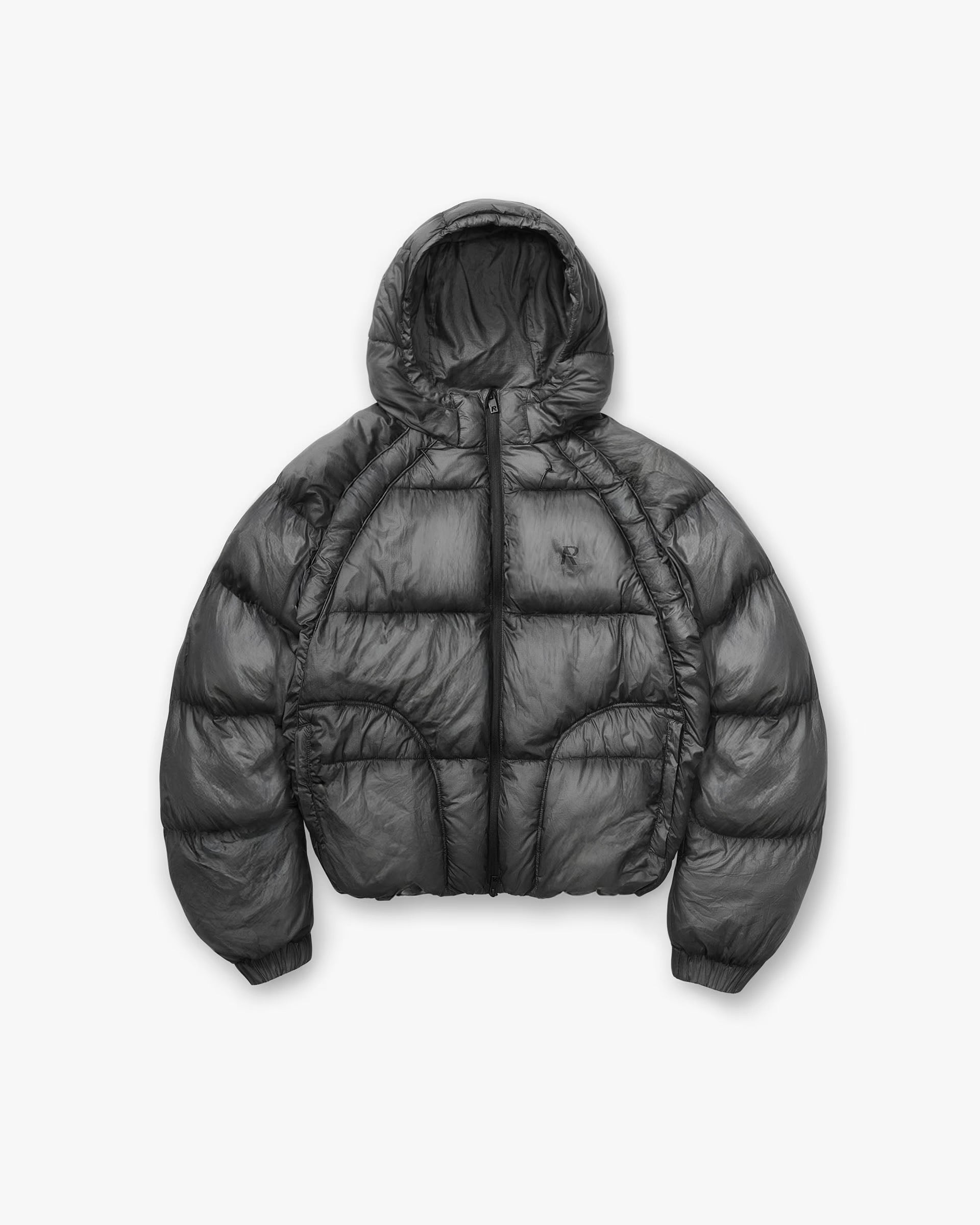 REPRESENT TRANSLUCENT HOODED PUFFER