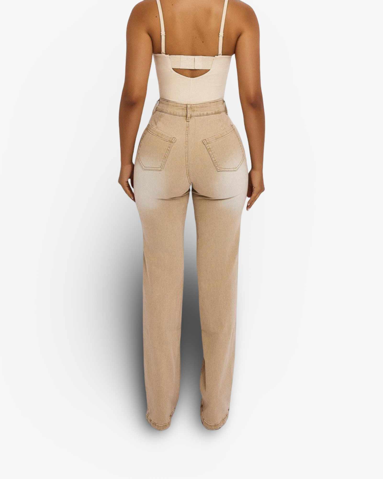 MARS THE LABEL FADE WASH CINDY JEAN - BEIGE WASH