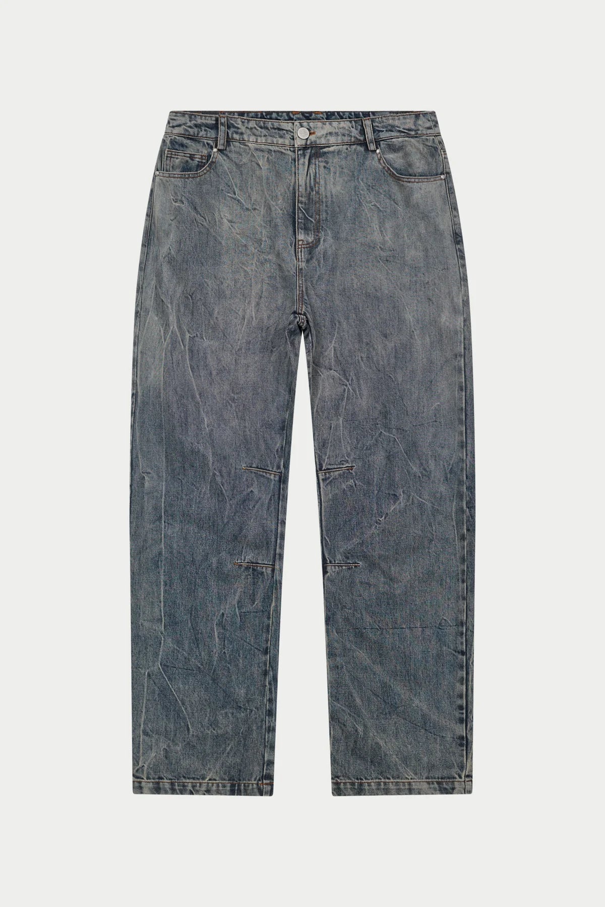 THE COUTURE CLUB VINTAGE WASH DENIM BARREL LEG JEAN
