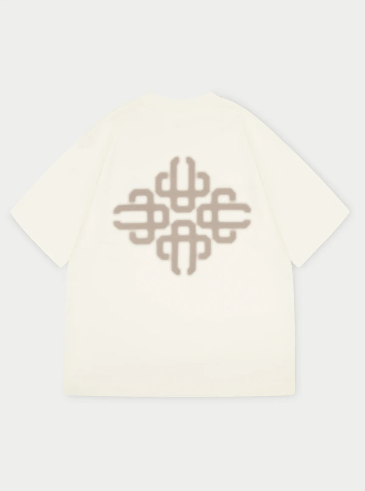 THE COUTURE CLUB BLURRED GRAPHIC EMBLEM T-SHIRT - OFF WHITE