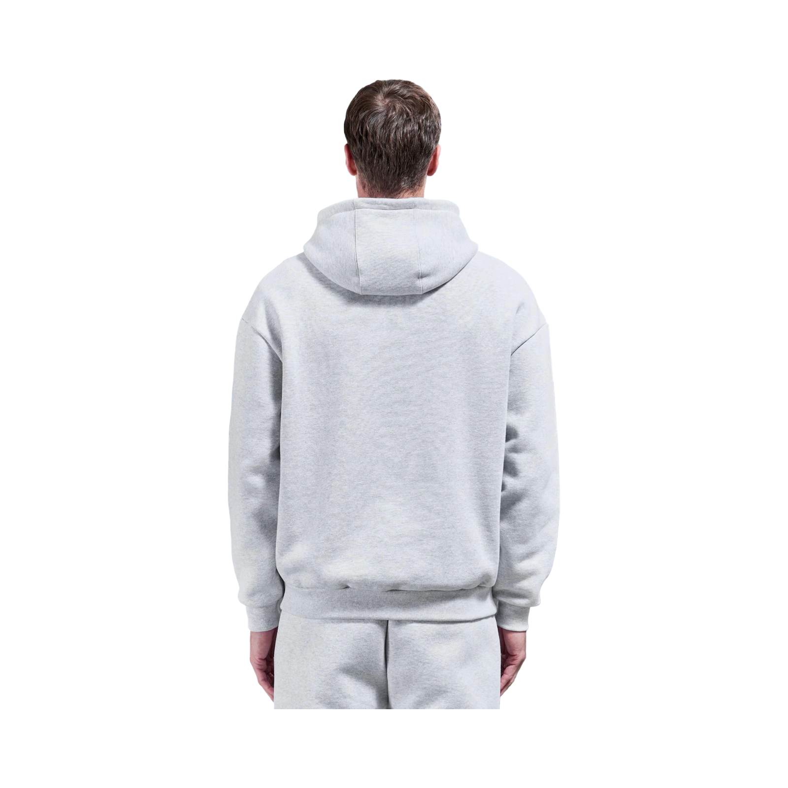 ARNE RELAXED FIT HOODIE MARL GREY