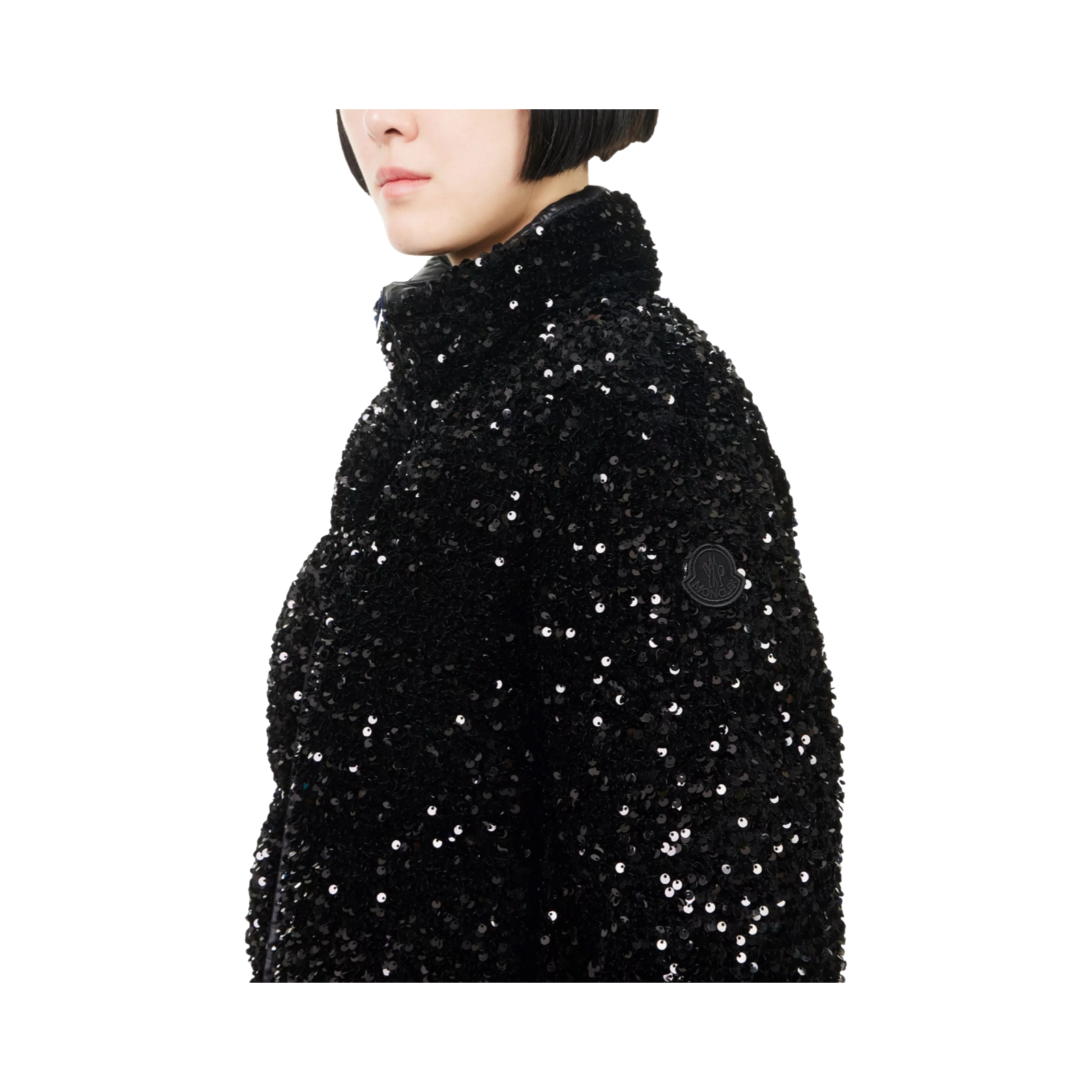 MONCLER LOUVI SEQUIN SHORT DOWN JACKET