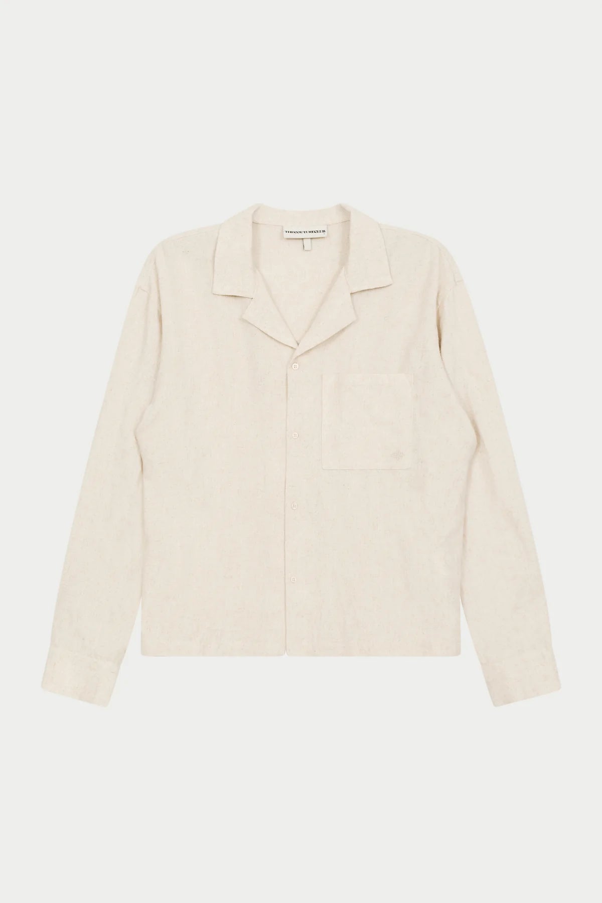 THE COUTURE CLUB TEXTURED WOVEN SHIRT - BEIGE