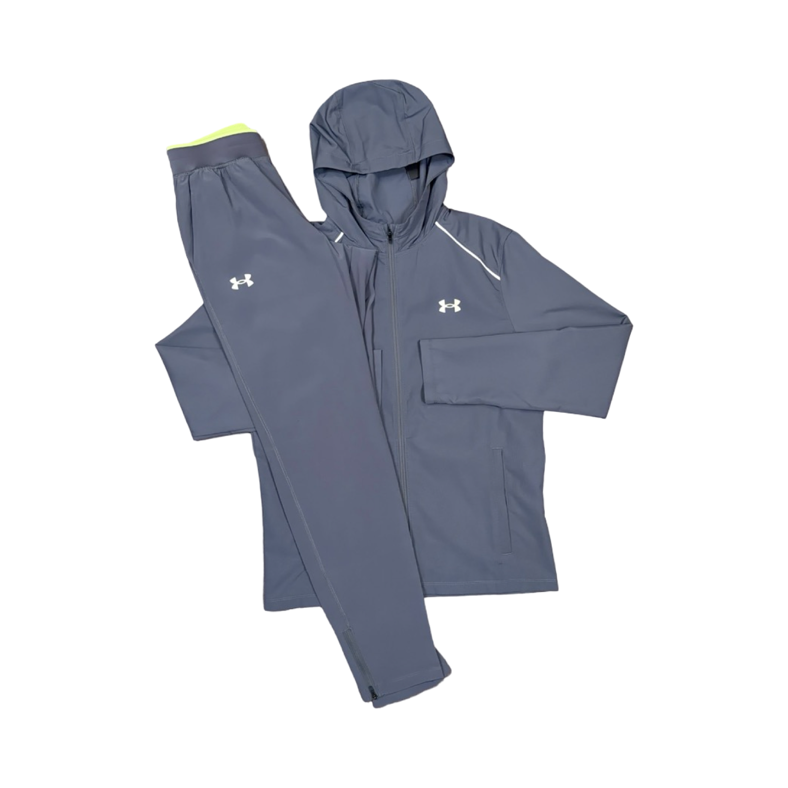 UNDER ARMOUR LAUNCH TRACKSUIT SET GREY/NEON