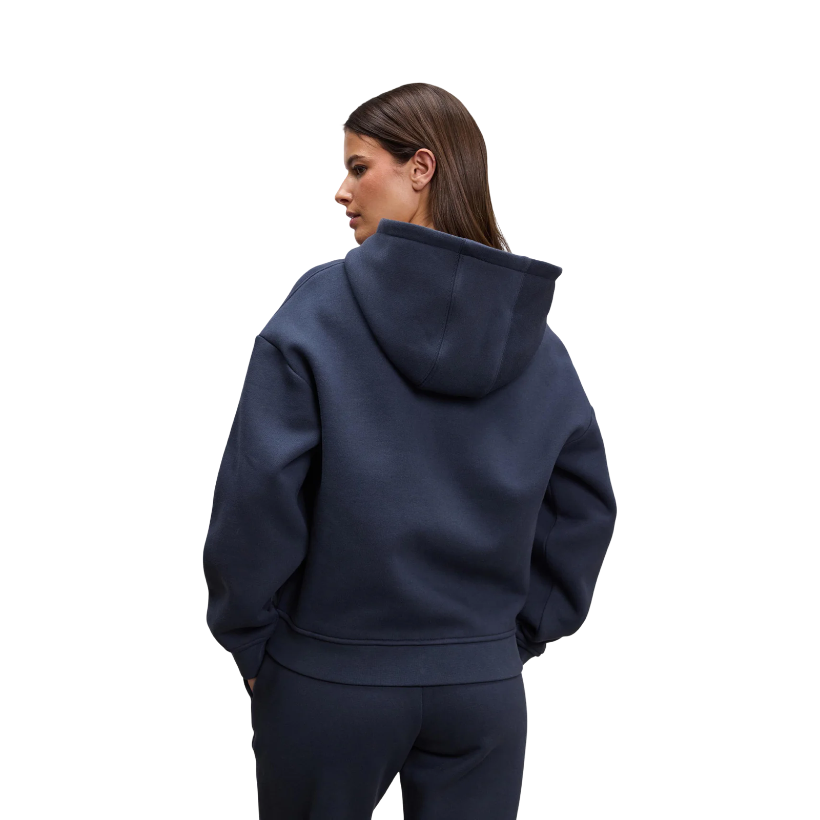 ARNE RELAXED ZIP HOODIE NAVY