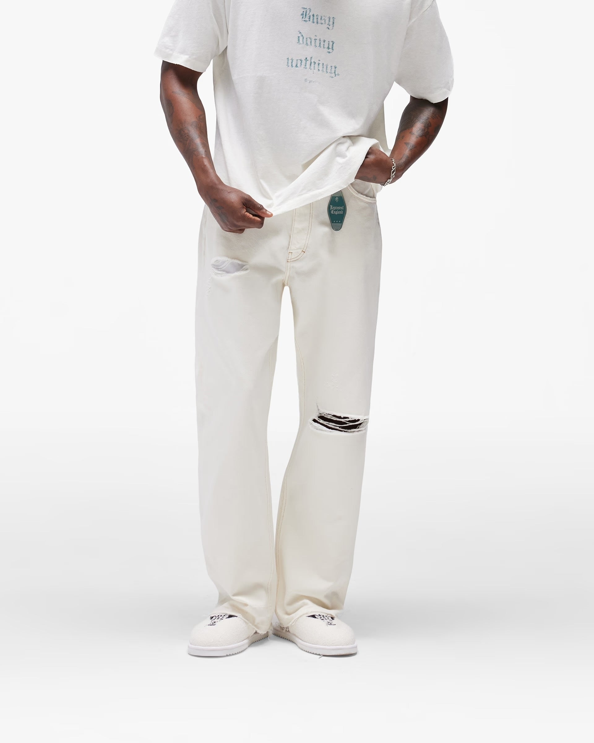 REPRESENT HEATON DENIM - VINTAGE WHITE