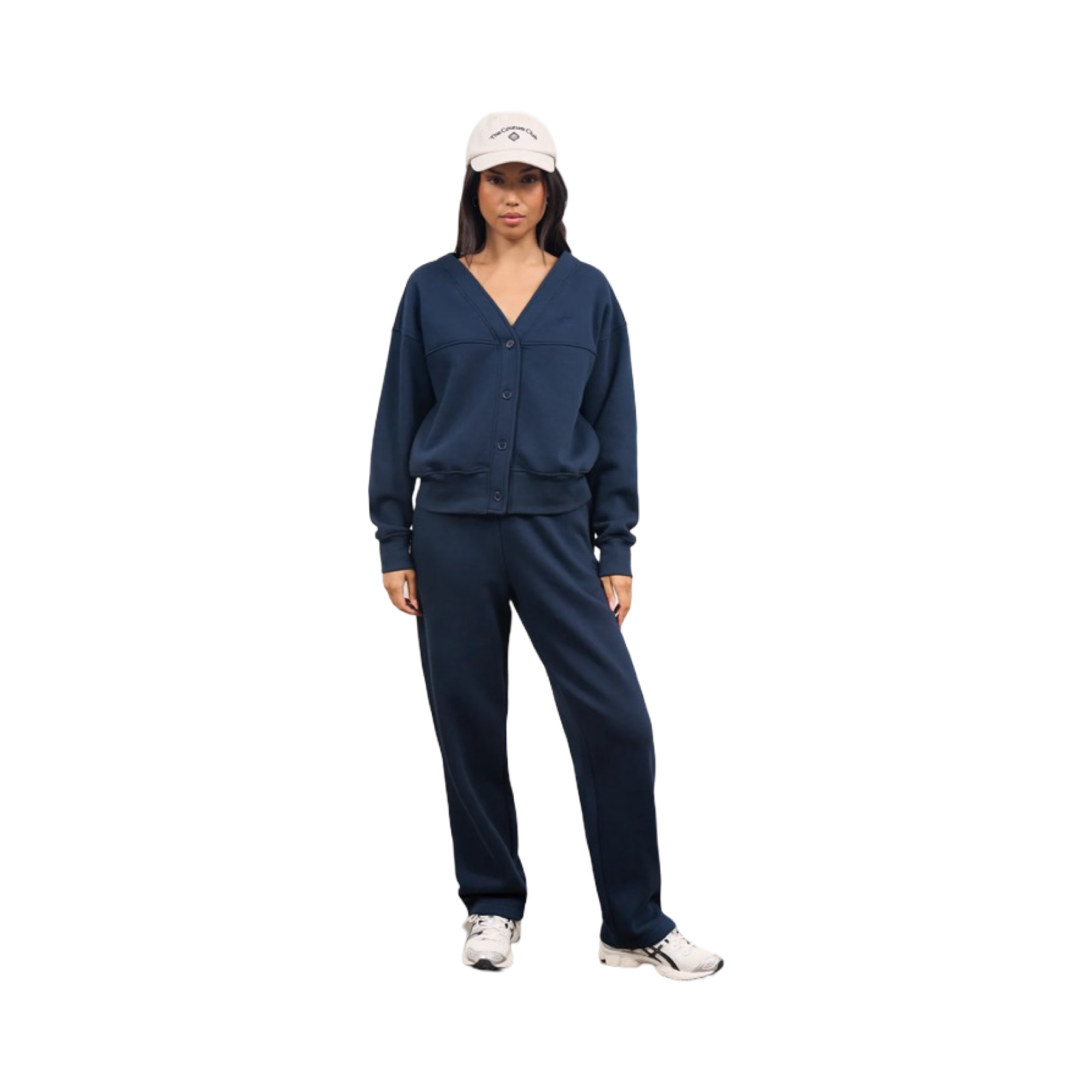 THE COUTURE CLUB RELAXED TAPERED LEG JOGGERS NAVY