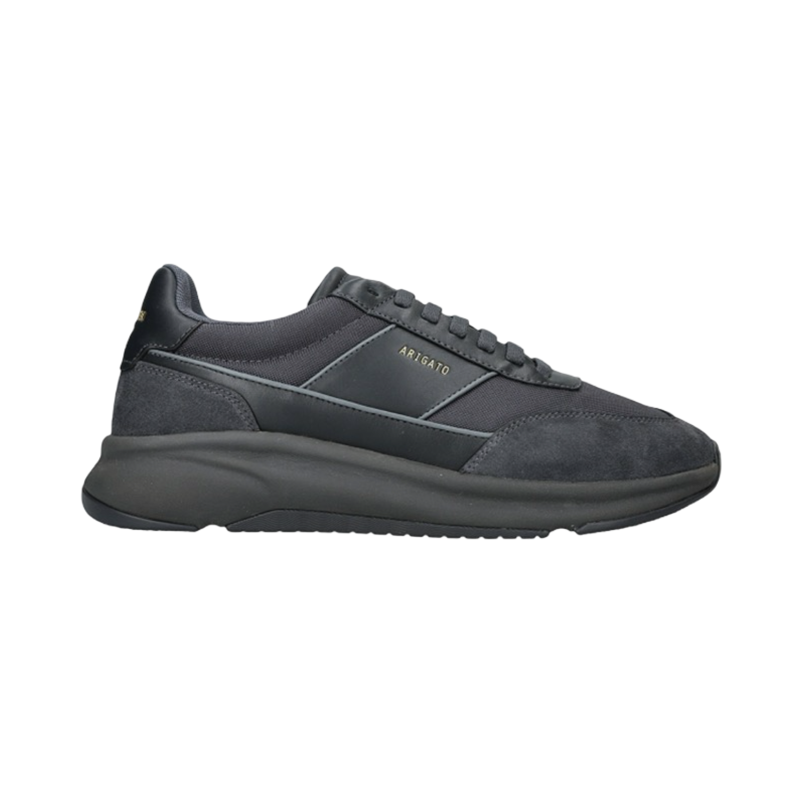 AXEL ARIGATO GENESIS NEO RUNNER SUEDE AND LEATHER LOW-TOP TRAINERS