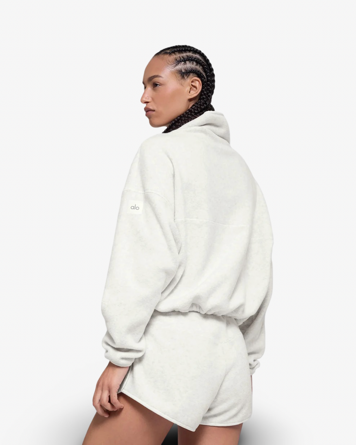 ALO POLAR FLEECE TRACKSUIT IN GREY