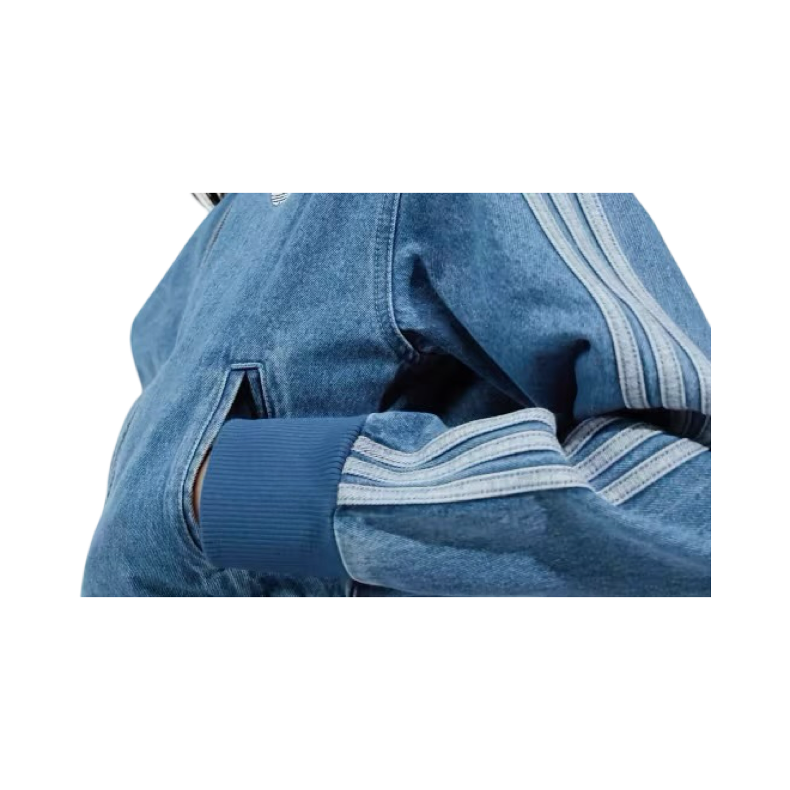 ADIDAS ORIGINALS DENIM FIREBIRD TRACK TOP