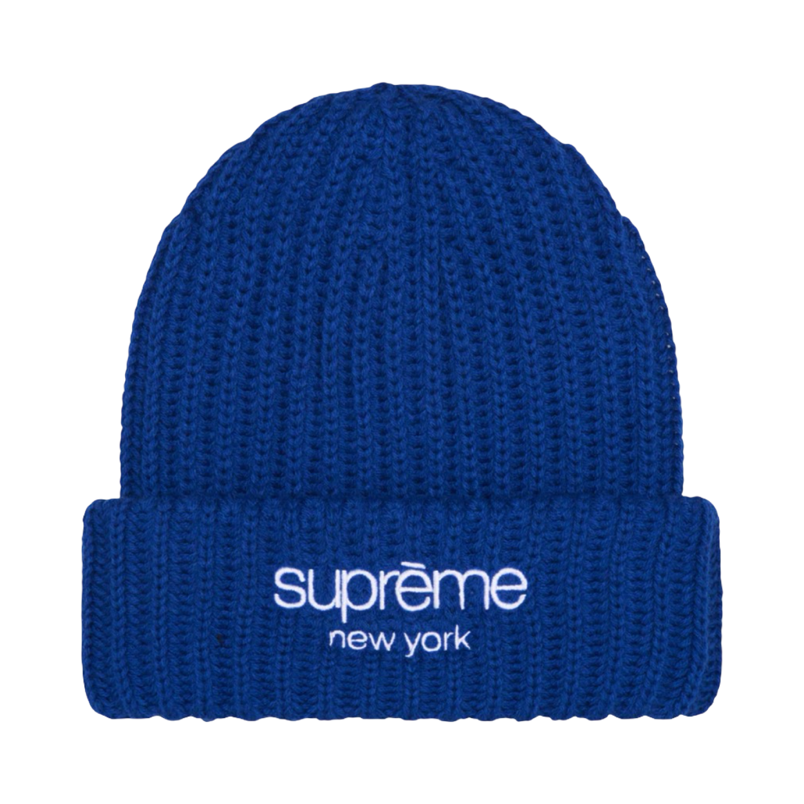 SUPREME CHUNKY RIB CLASSIC LOGO BEANIE