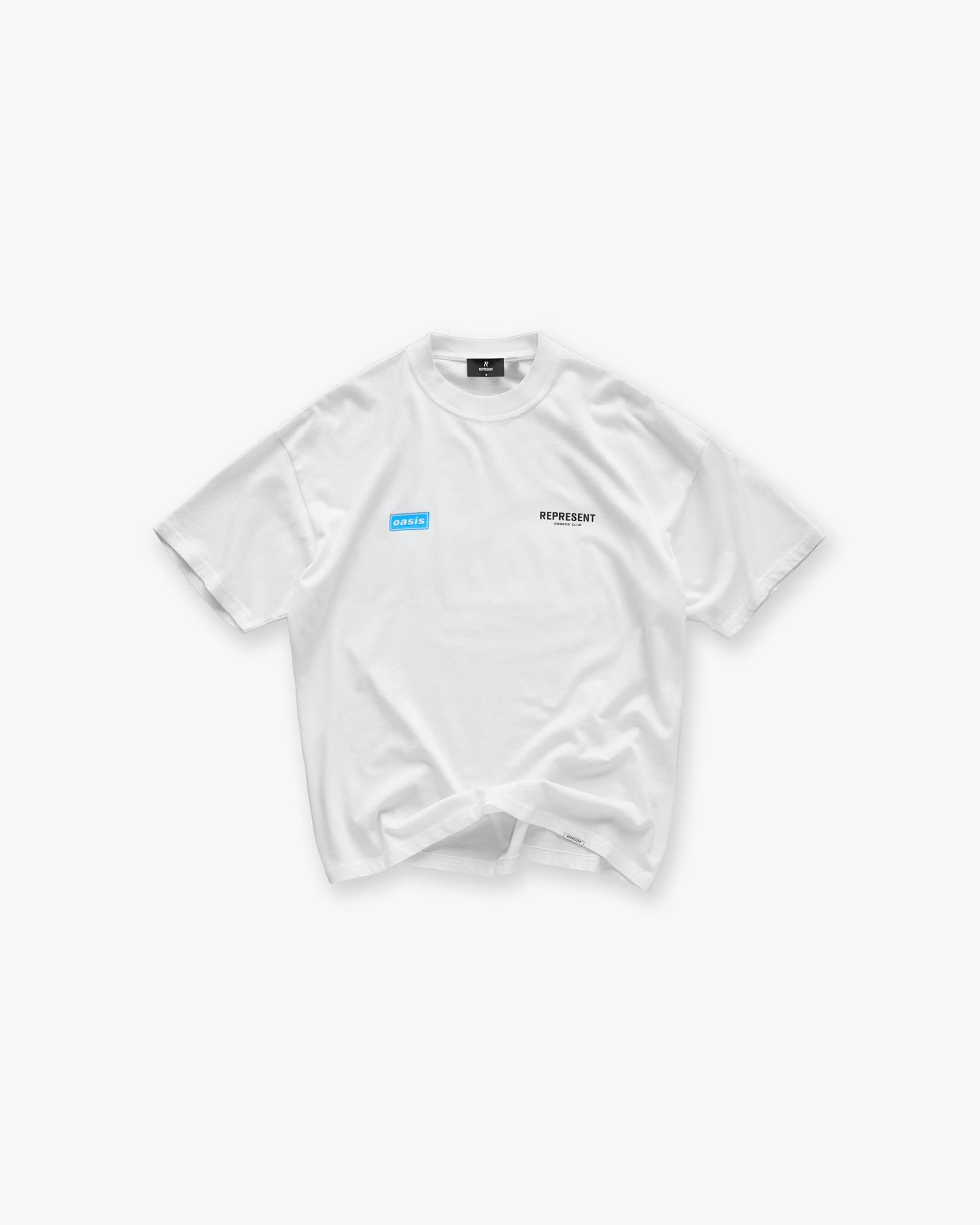 REPRESENT x OASIS OWNERS CLUB T-SHIRT - FLAT WHITE