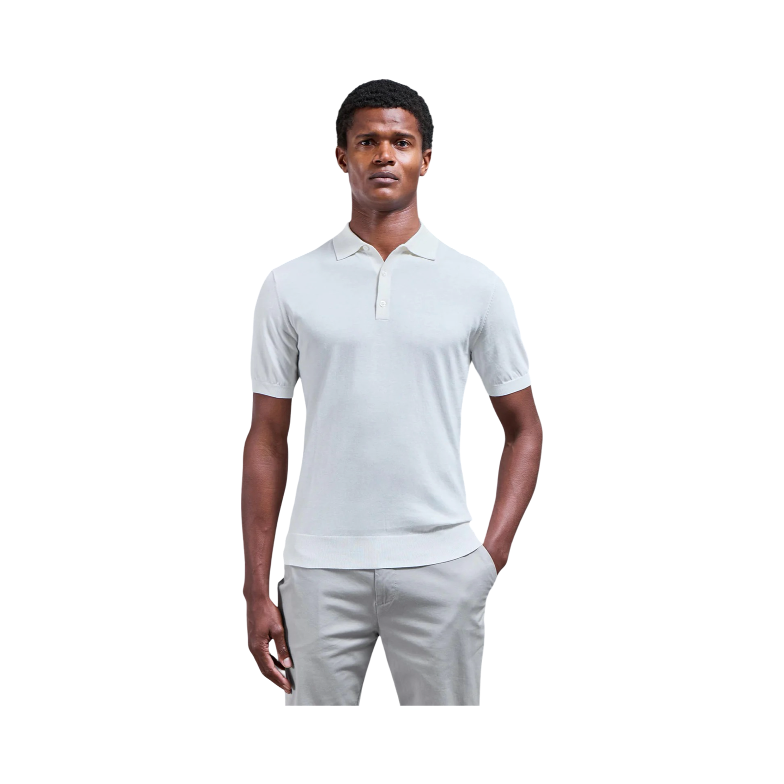 ARNE SHORT SLEEVE POLO SHIRT STONE