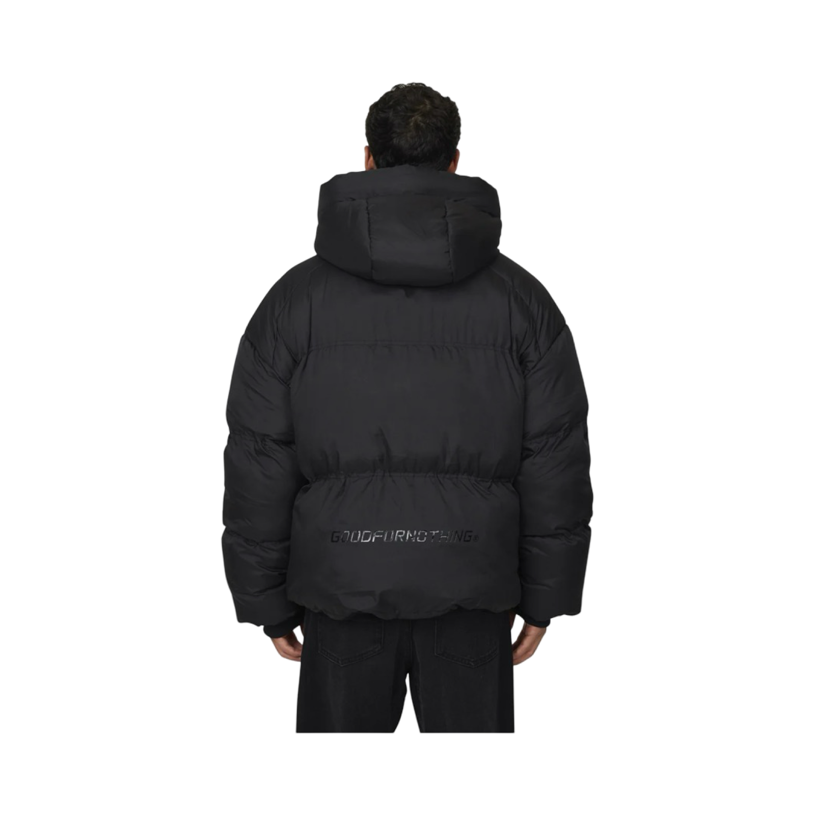 GFN SQUAD RIPSTOP BLACK PUFFER JACKET