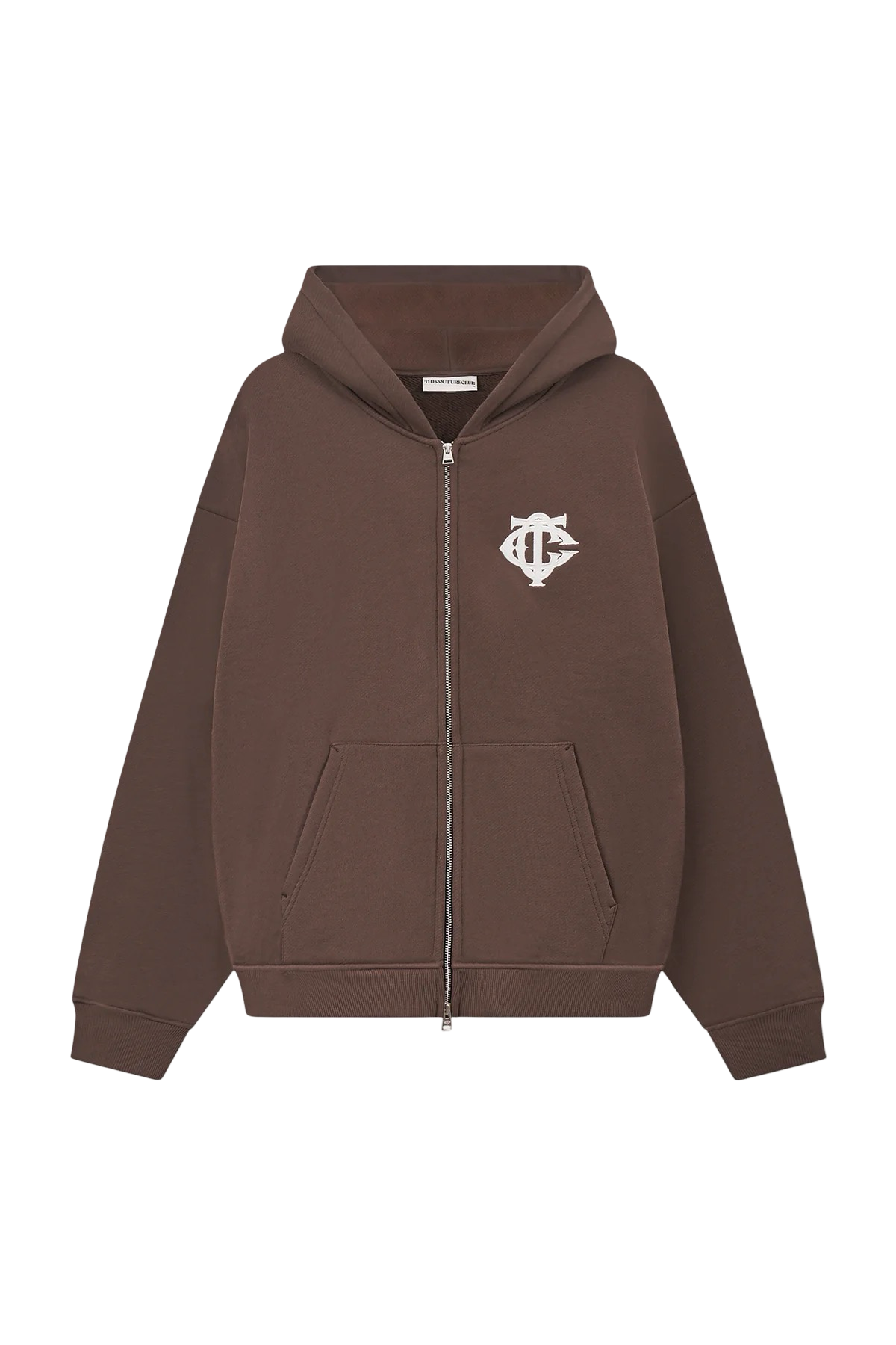 THE COUTURE CLUB MONOGRAM APPLIQUÉ ZIP HOODIE