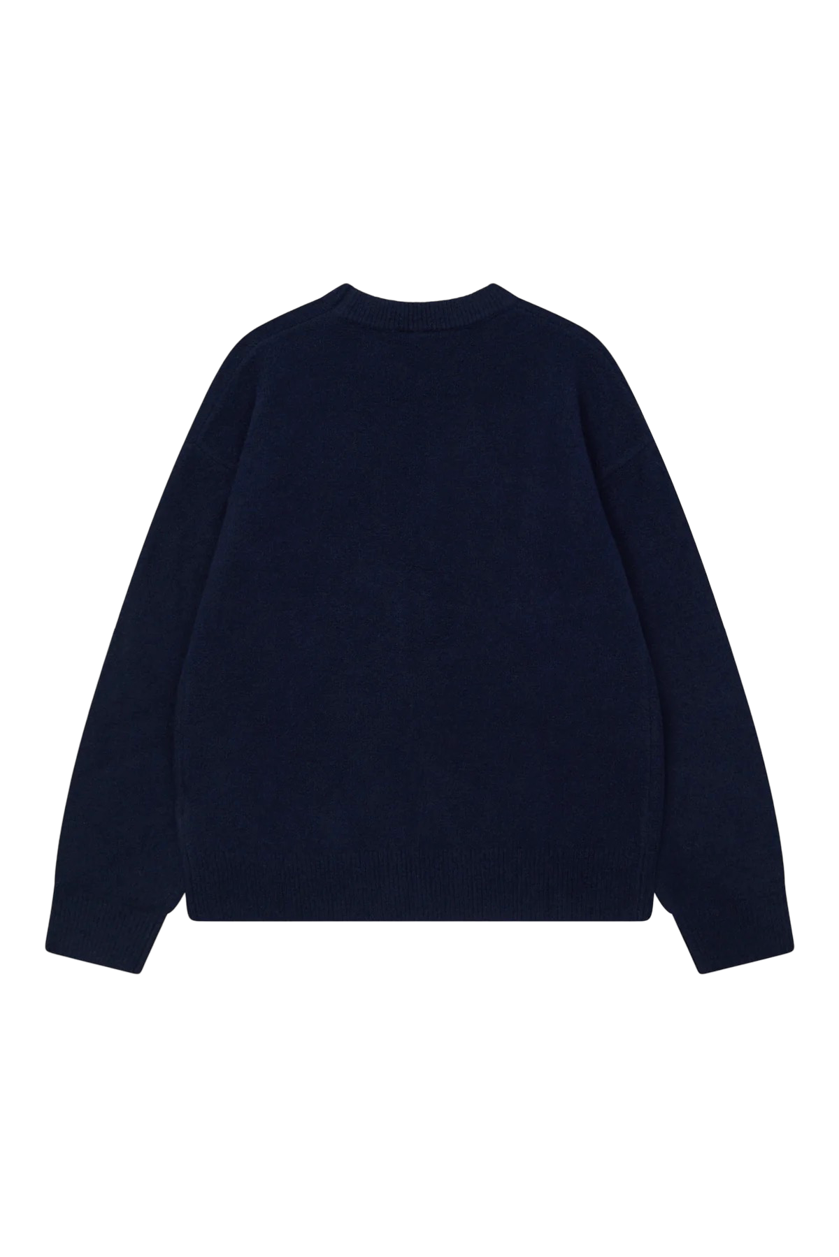 THE COUTURE CLUB MONOGRAM FLUFFY KNIT CREWNECK