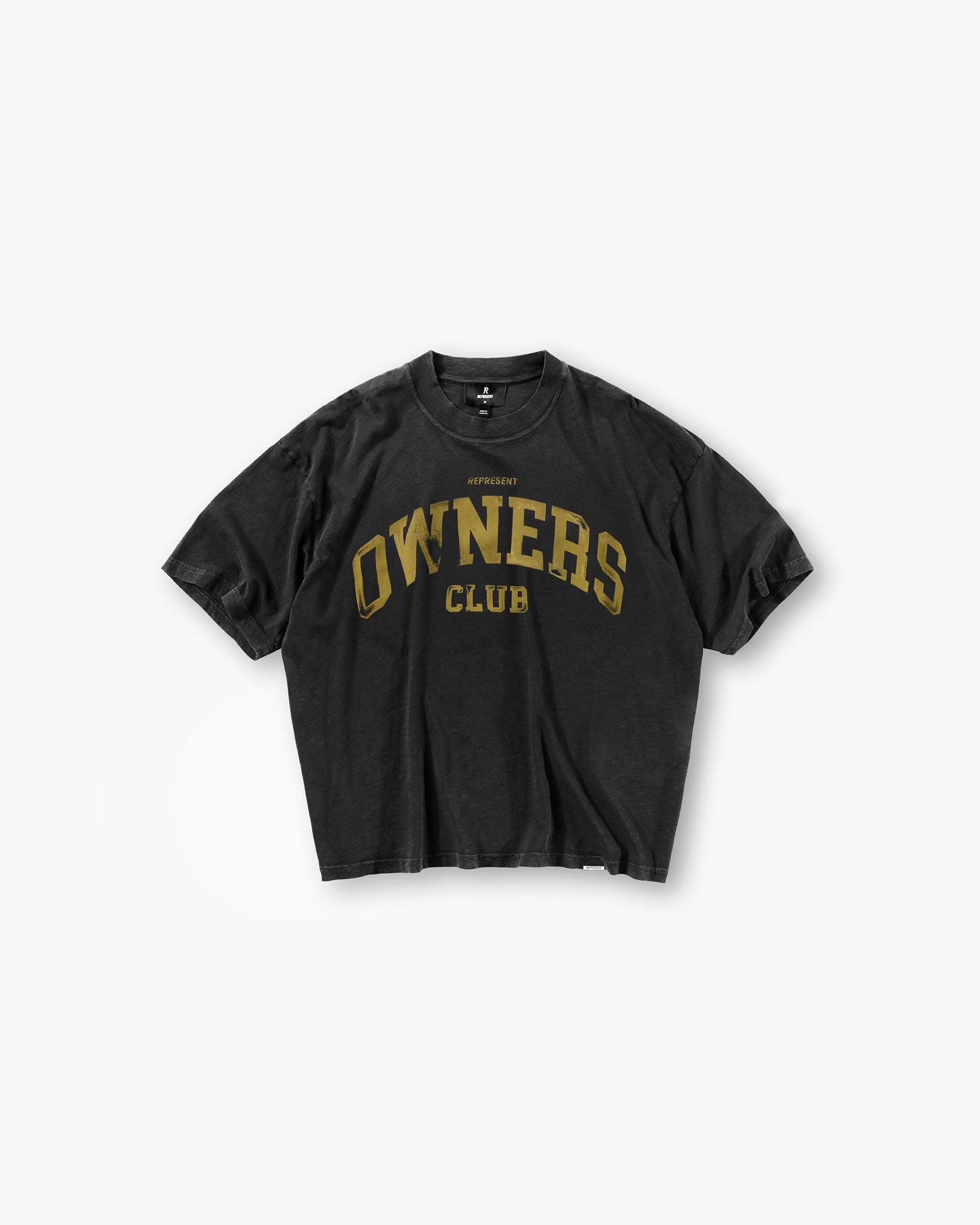 REPRESENT OWNERS CLUB T-SHIRT - FADED BLACK