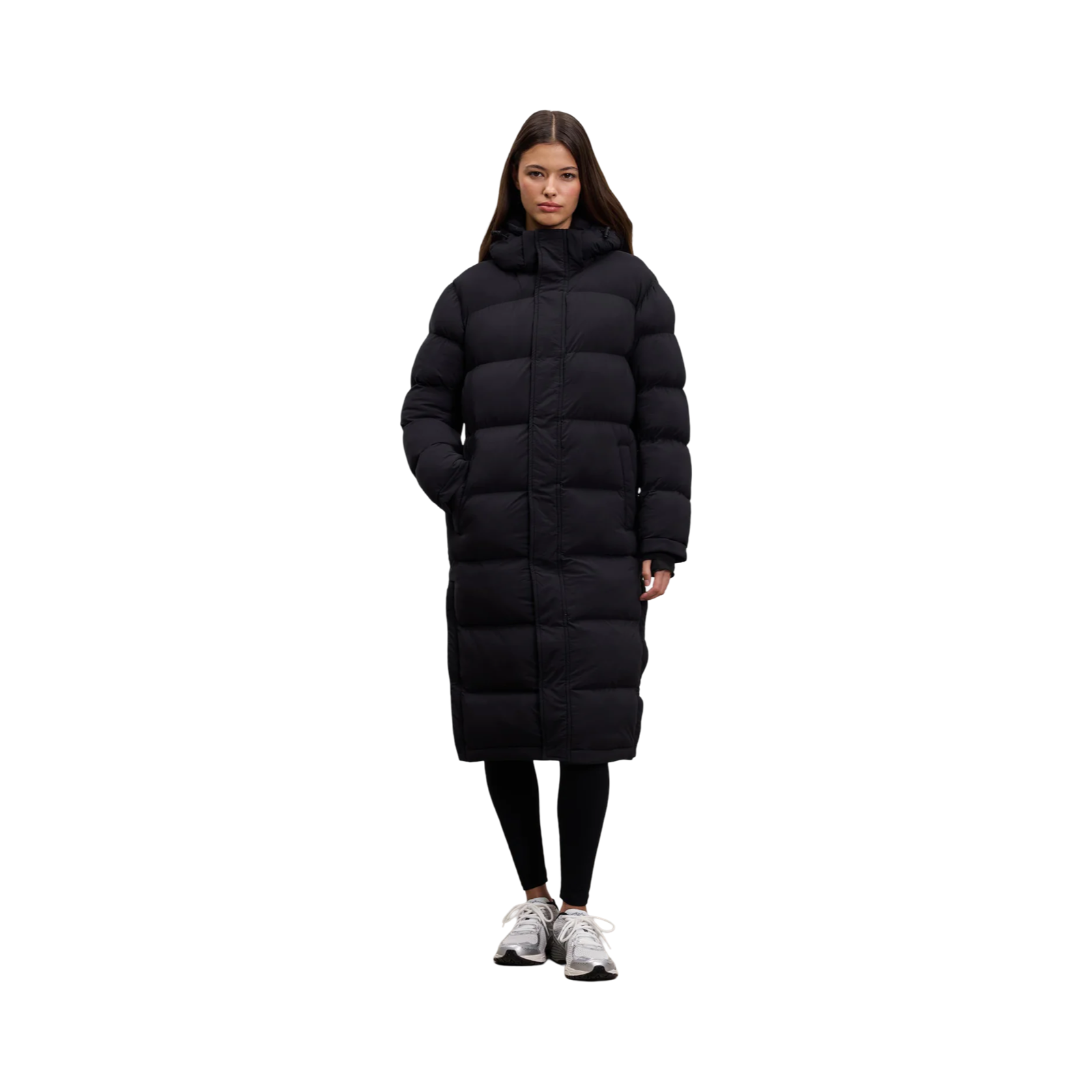 ARNE MID LENGTH PUFFER JACKET BLACK