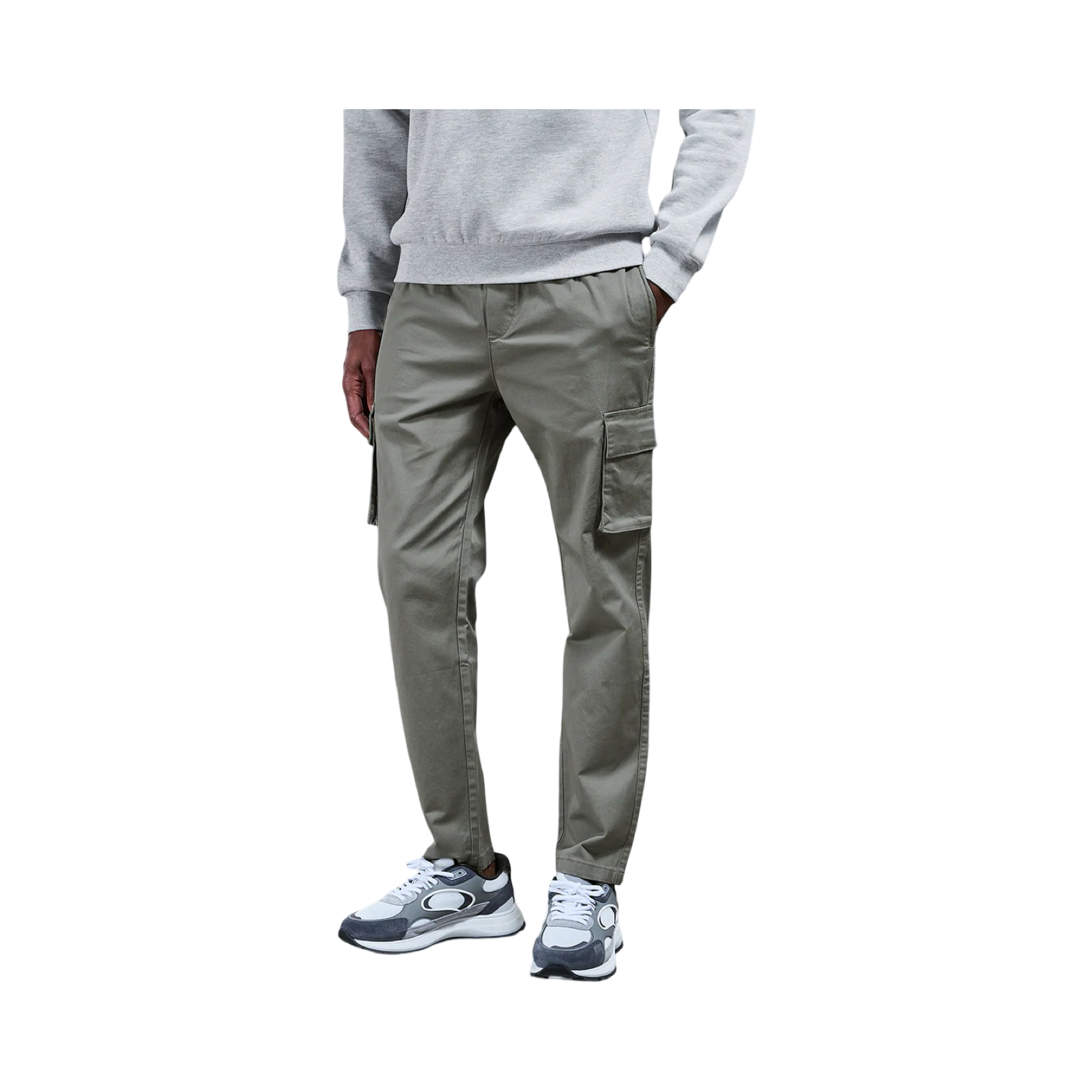 ARNE COTTON CARGO TROUSER SAGE