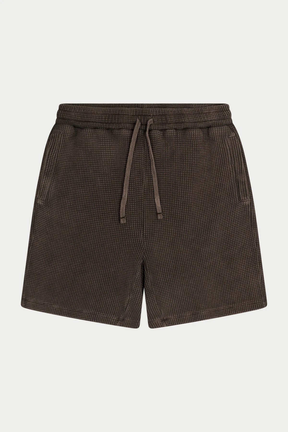 THE COUTURE CLUB WAFFLE SHORT - BROWN