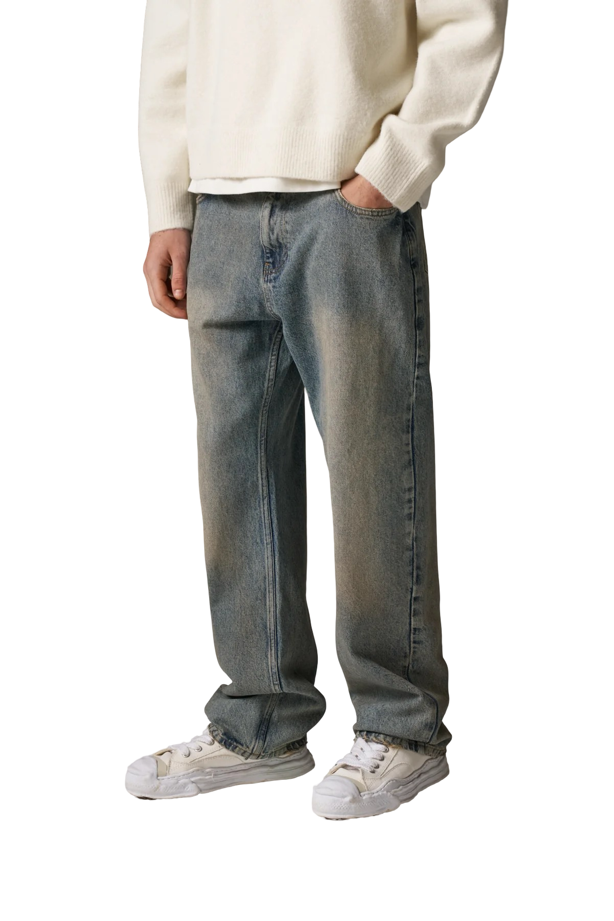 THE COUTURE CLUB VINTAGE WASHED DENIM JEANS