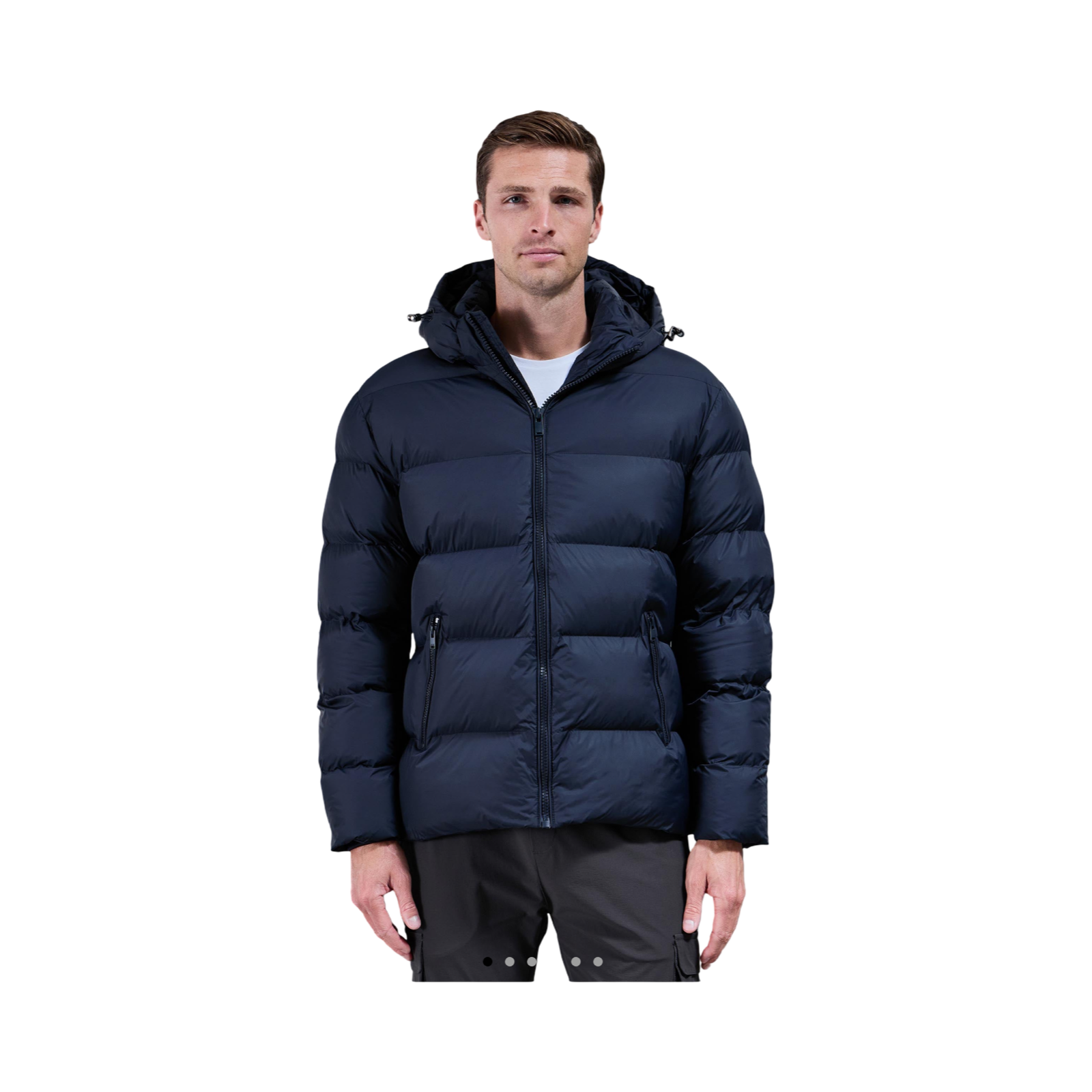 ARNE CHEVRON PUFFER NAVY